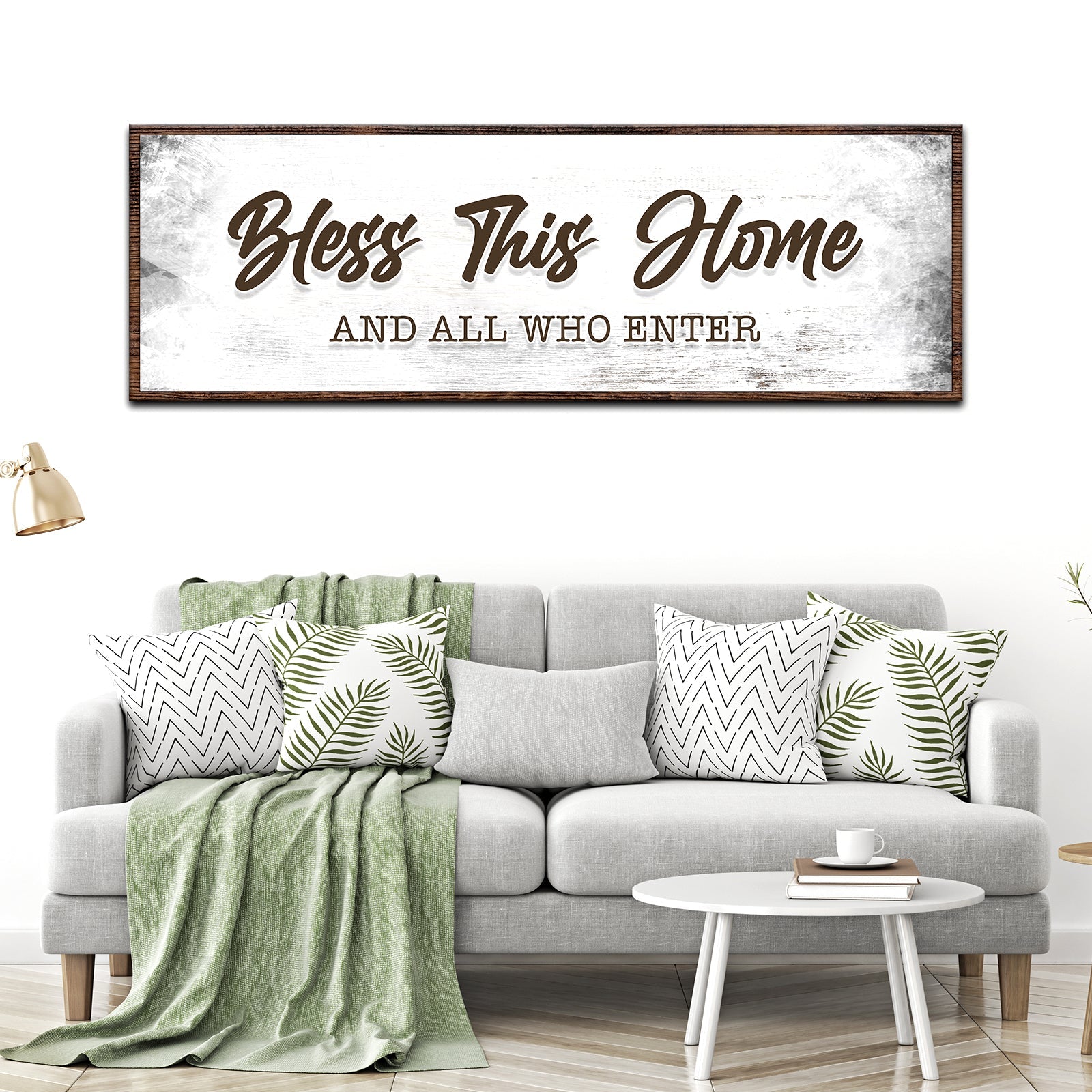 Bless This Home And All Who Enter Sign on sale at MyriadMart