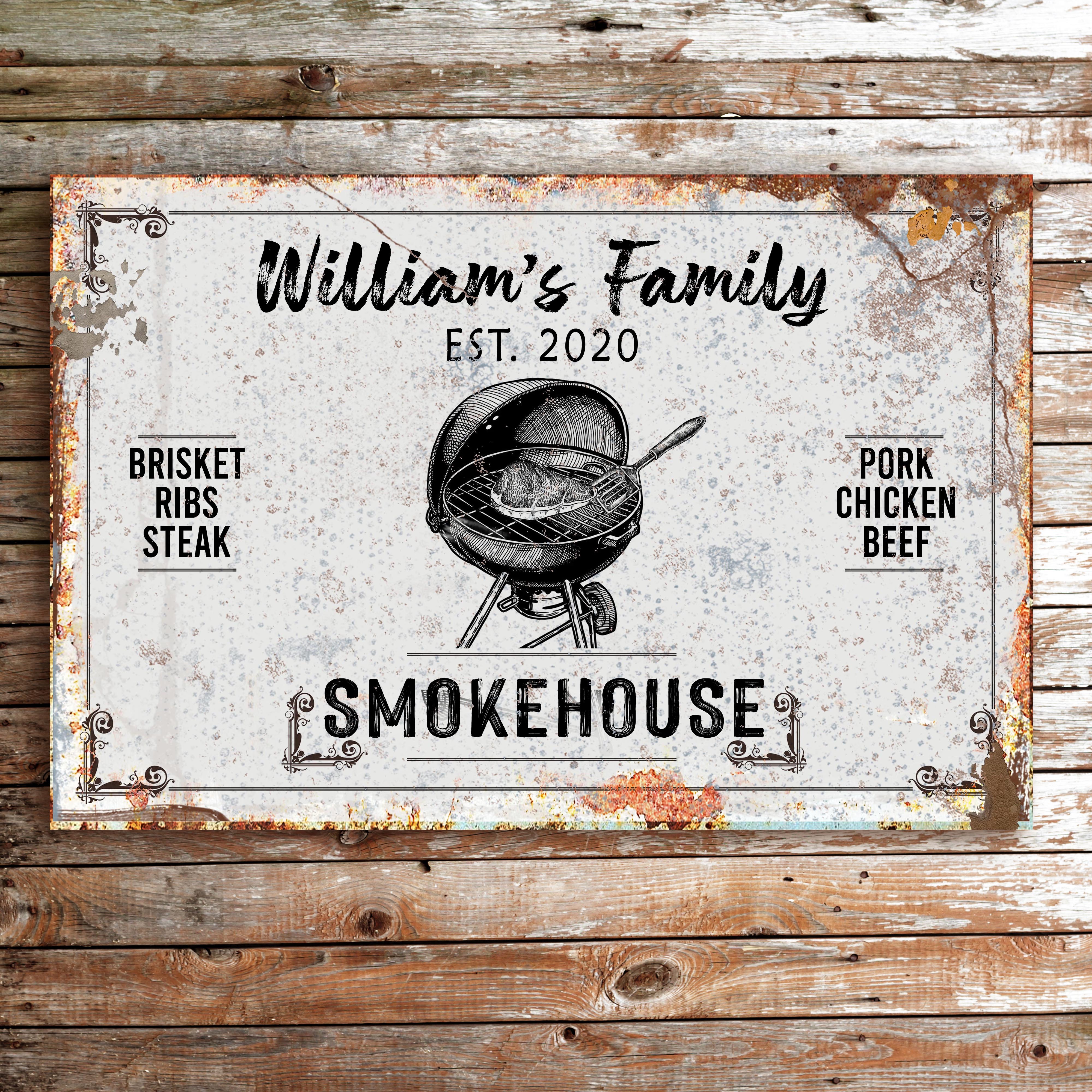 Family Smokehouse Sign II on sale at MyriadMart