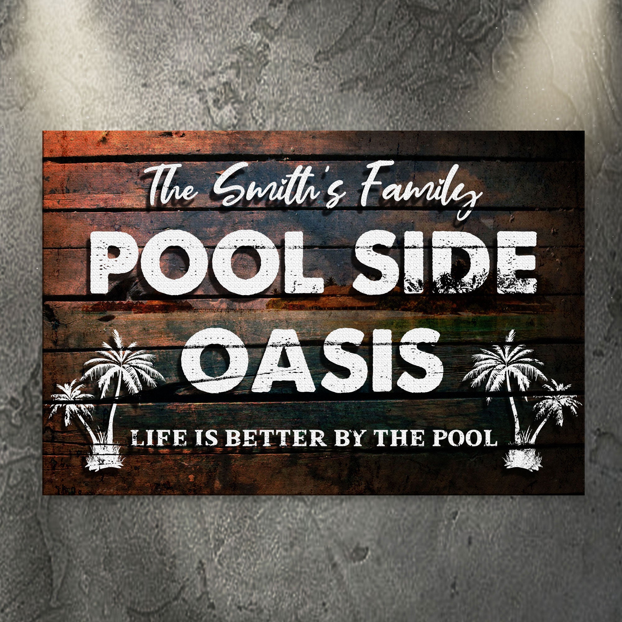Poolside Oasis Sign on sale at MyriadMart