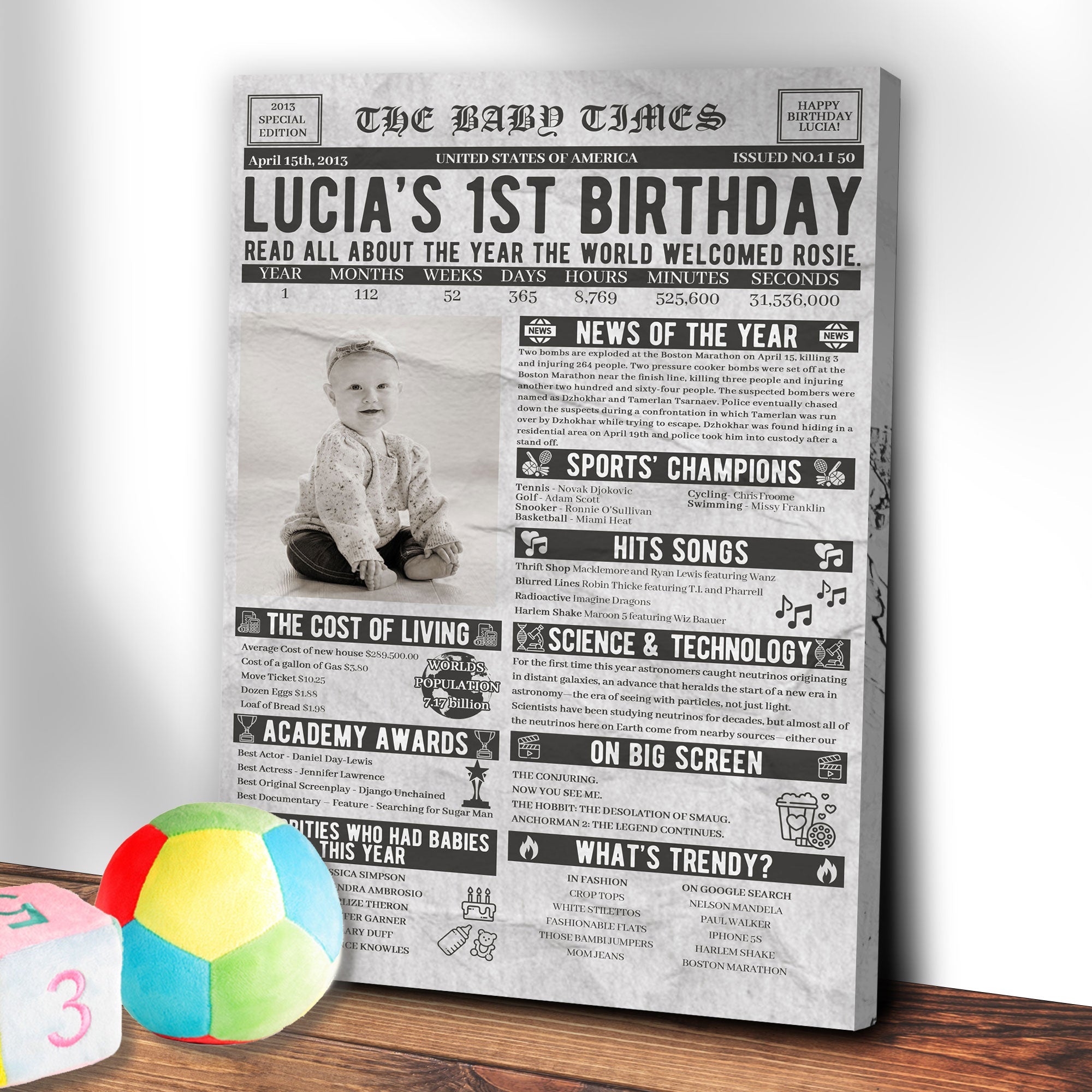 The Baby Times Sign II on sale at MyriadMart