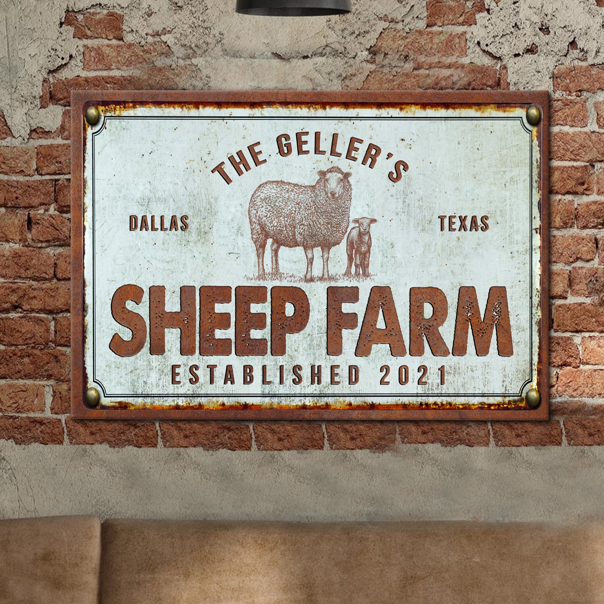 Sheep Farm Sign III on sale at MyriadMart