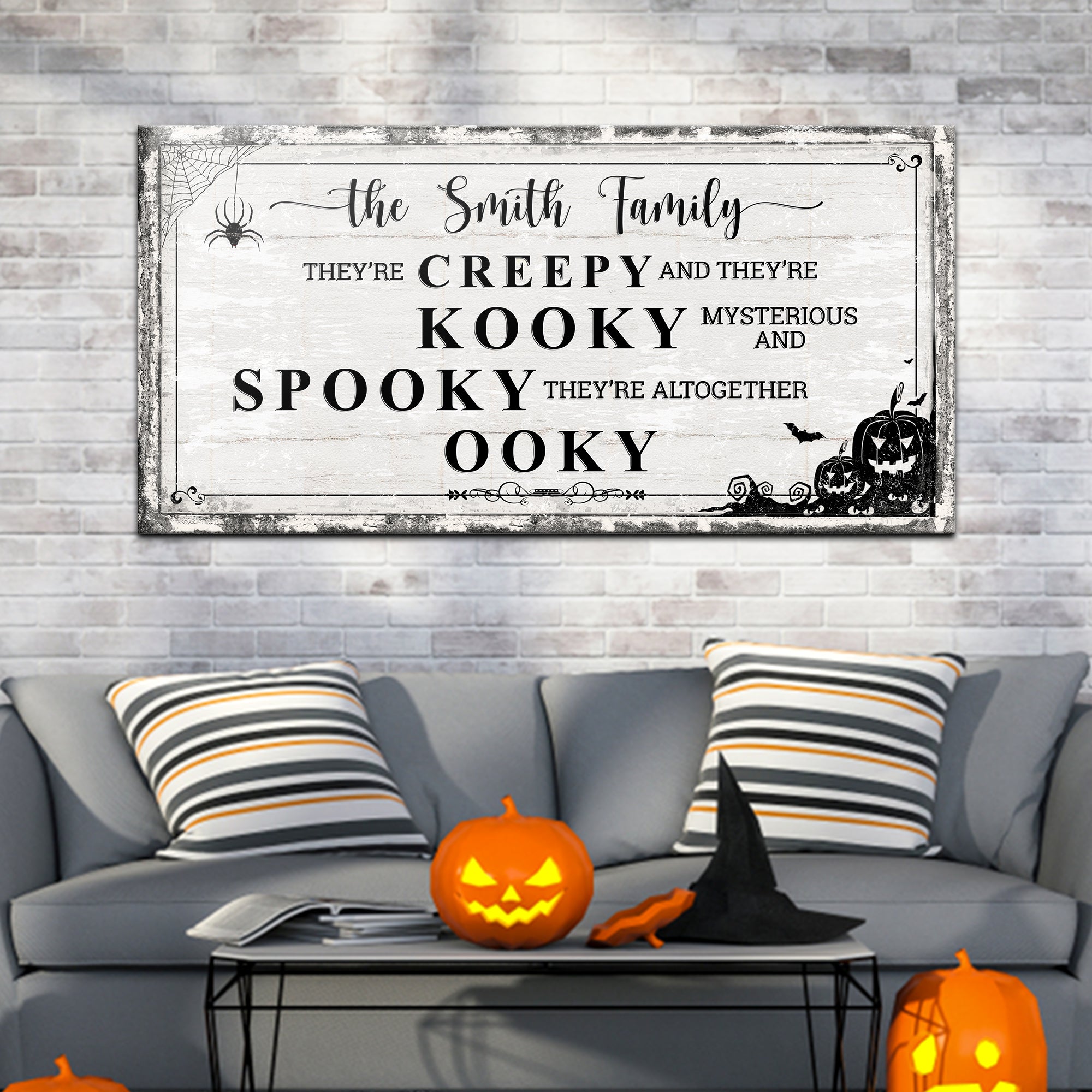 Family Halloween Sign on sale at MyriadMart