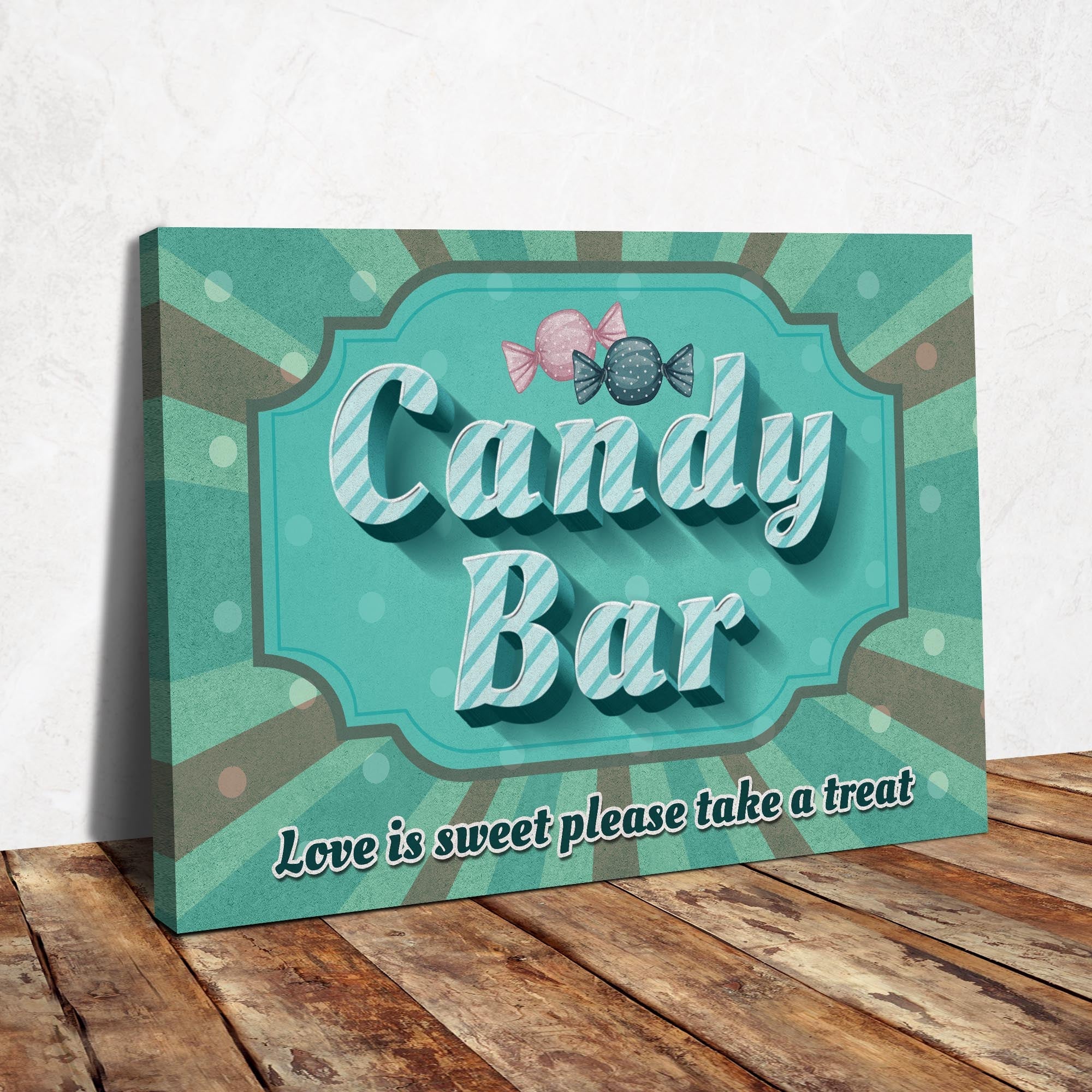 Love Is Sweet Take A Treat Candy Bar Sign III on sale at MyriadMart