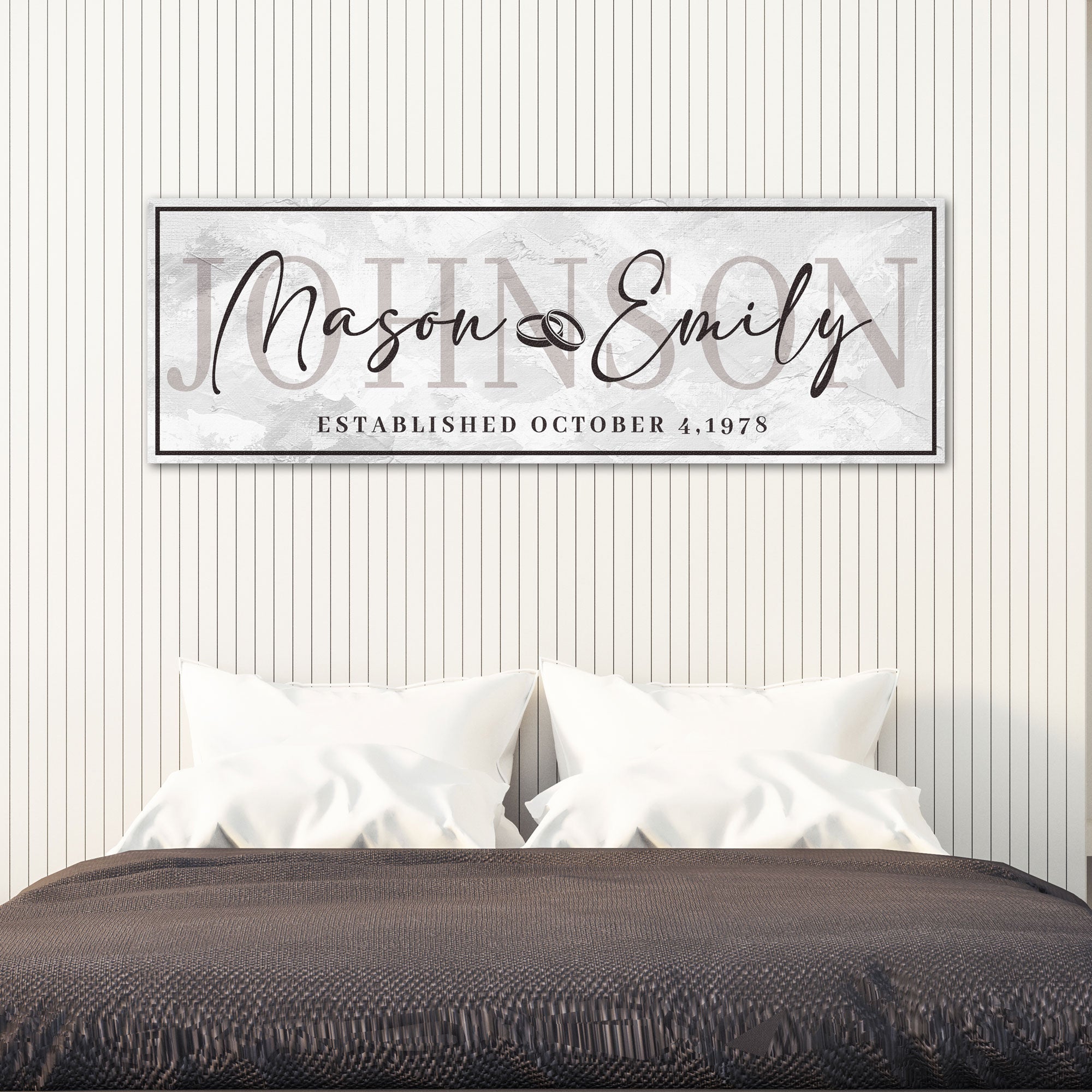 Last Name Wedding Gift Sign on sale at MyriadMart