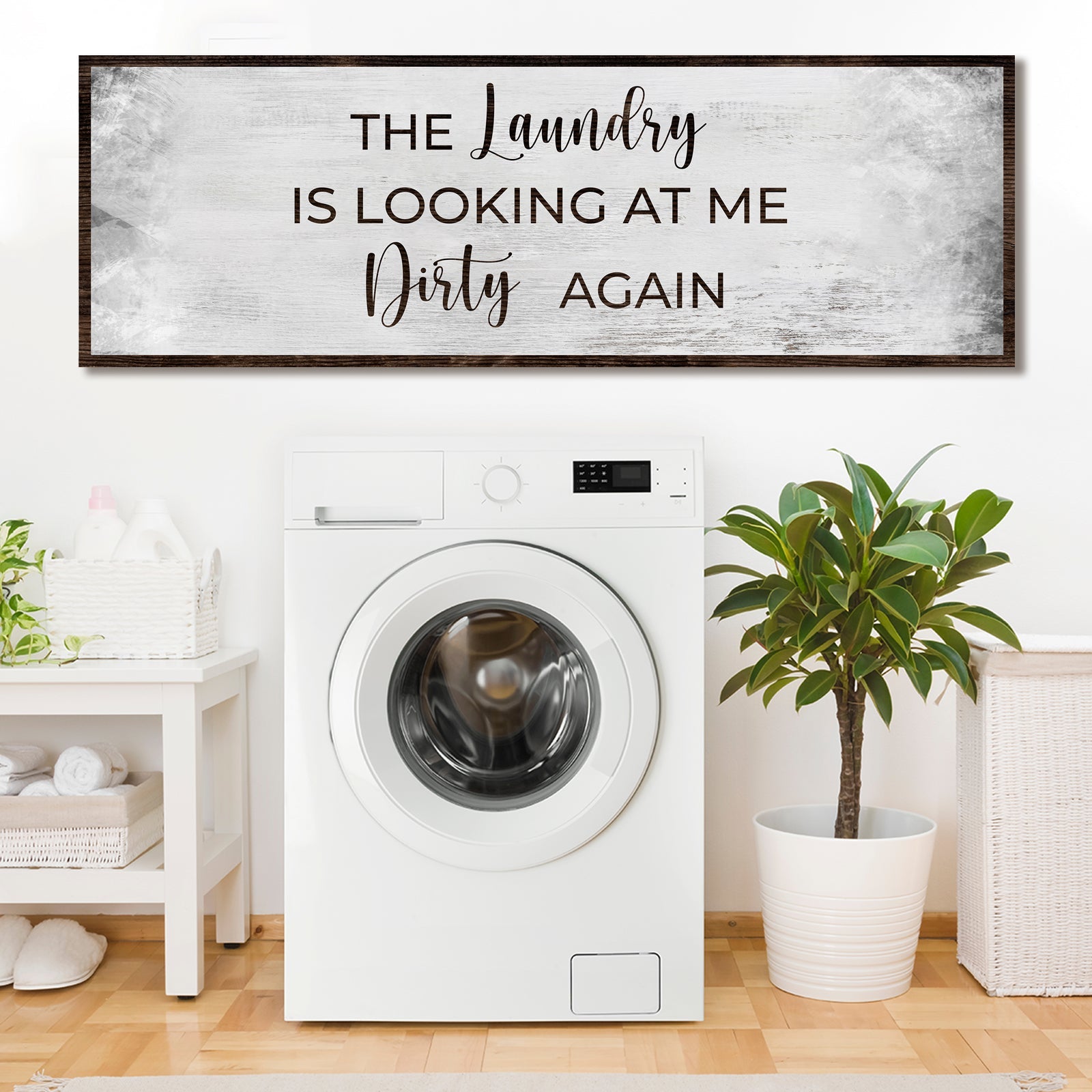 Dirty Laundry Sign II on sale at MyriadMart