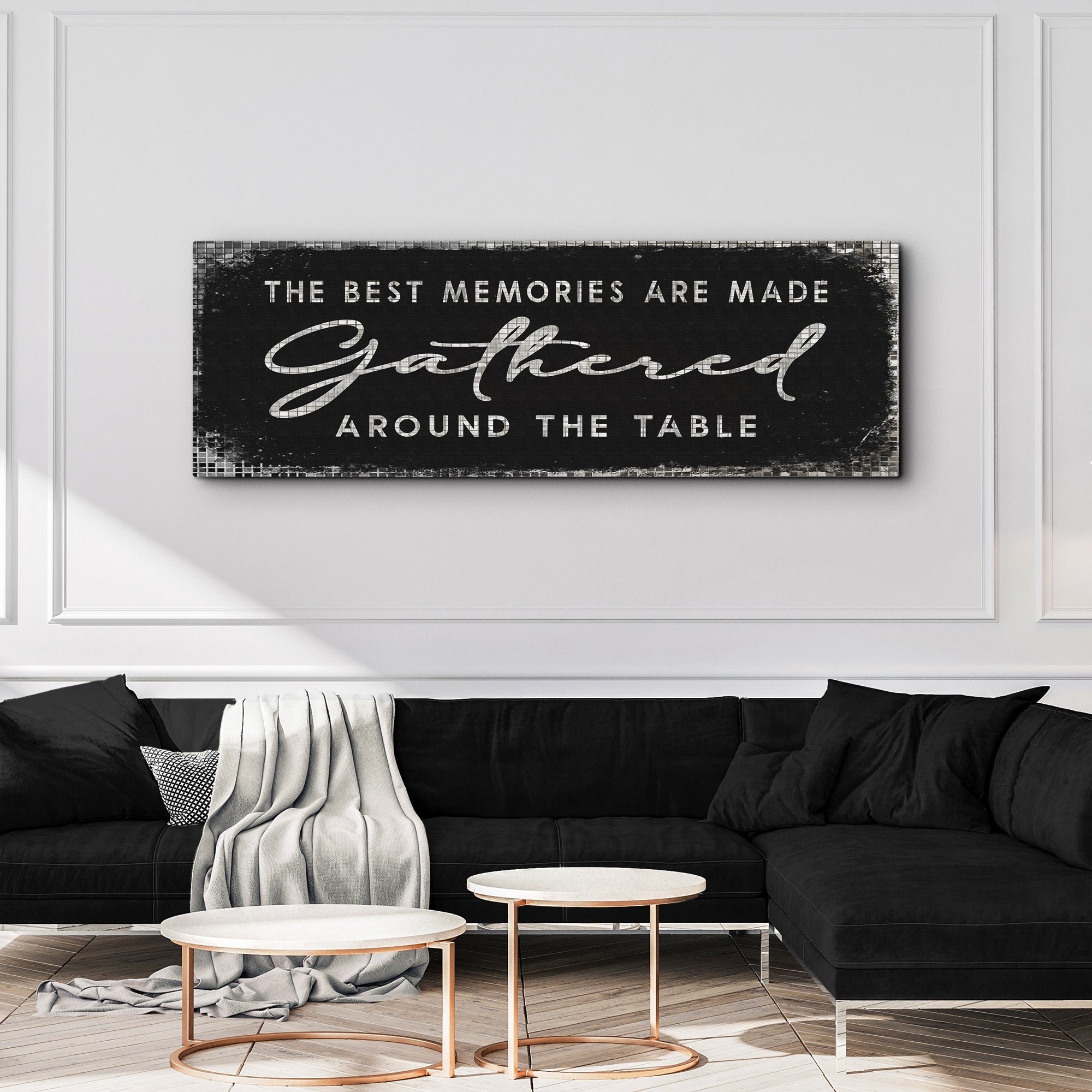The Best Memories Are Made Gathered Around The Table Sign II on sale at MyriadMart