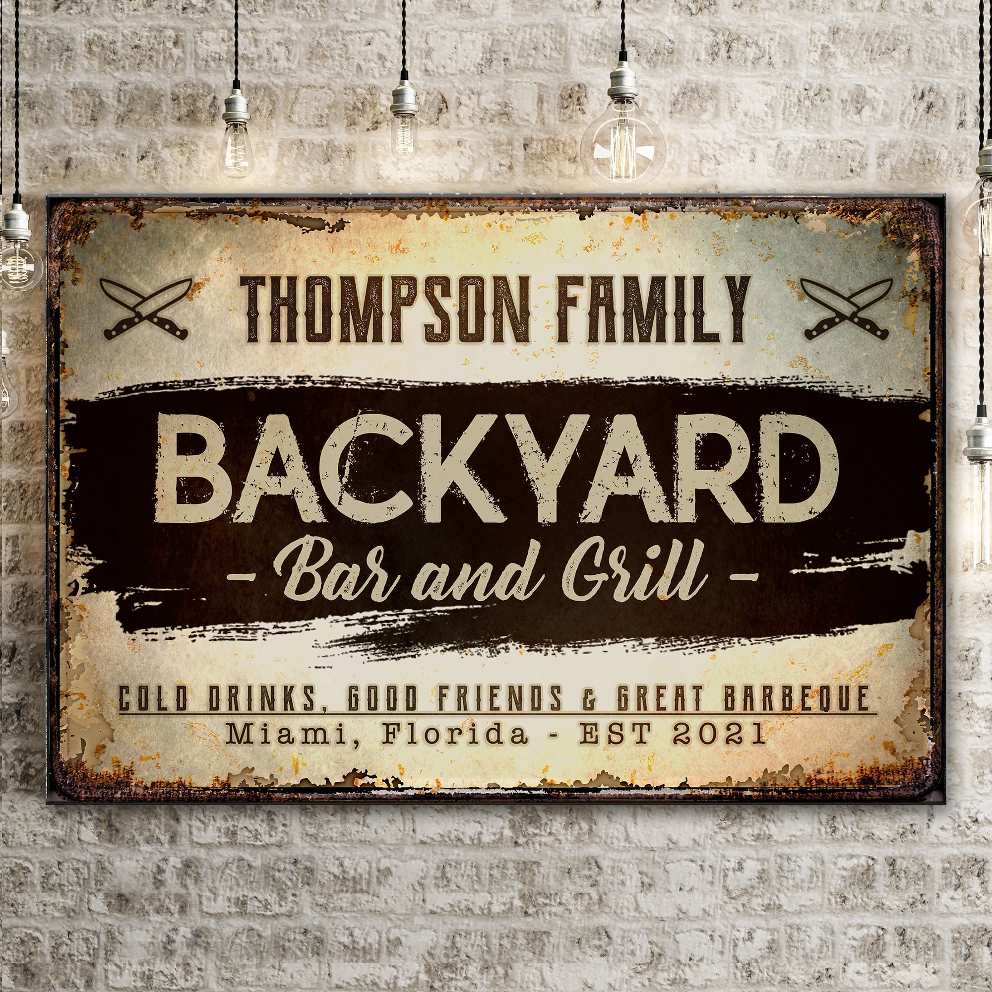 Backyard Bar And Grill Sign VIII on sale at MyriadMart