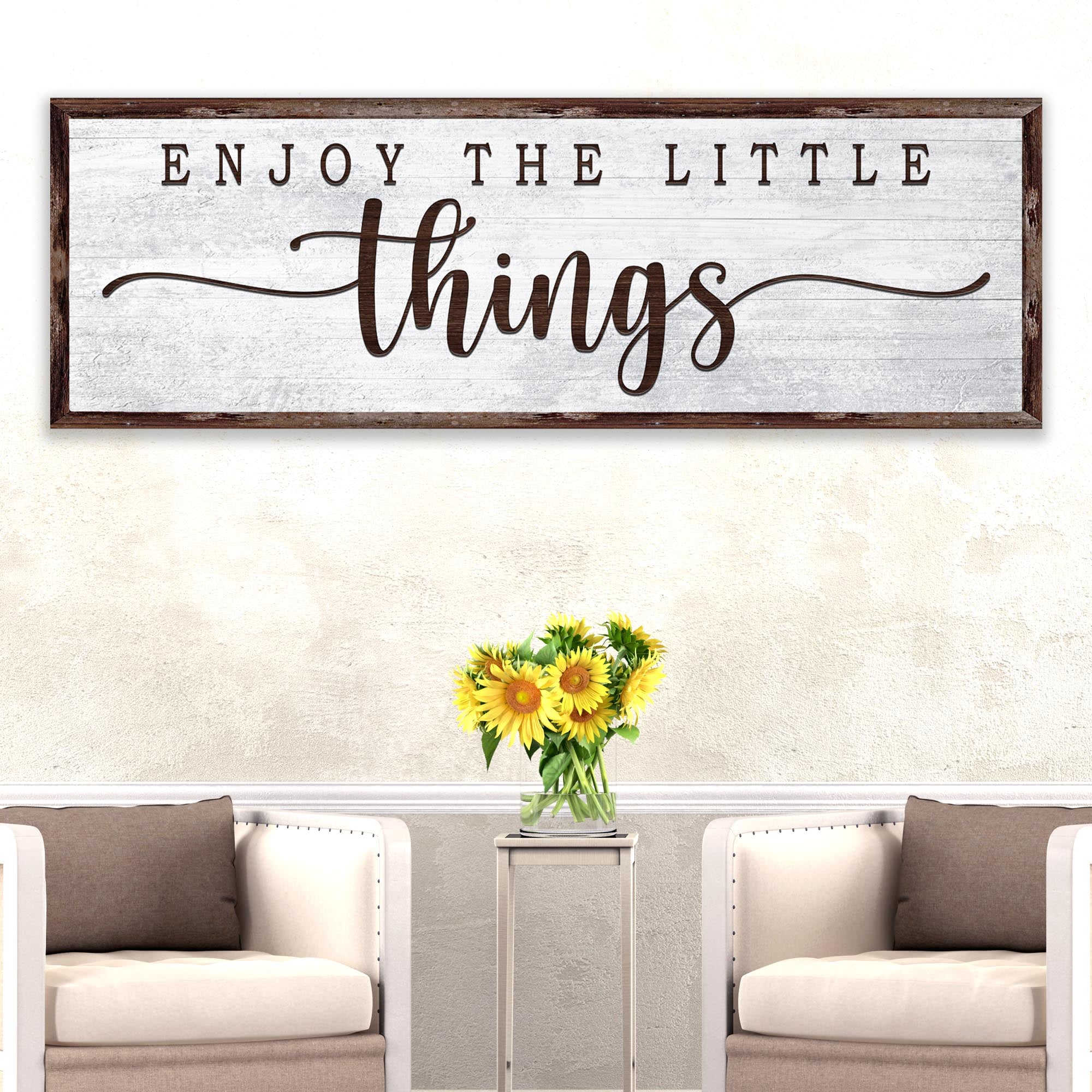 Enjoy the Little Things Sign on sale at MyriadMart