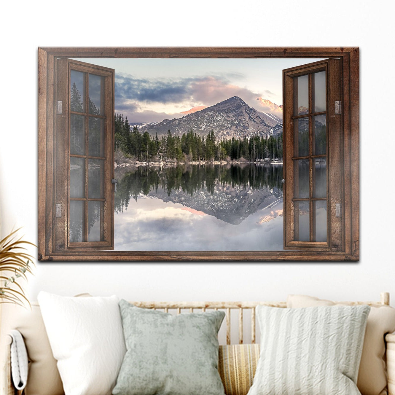 Calming Lake Scenery Canvas Wall Art on sale at MyriadMart