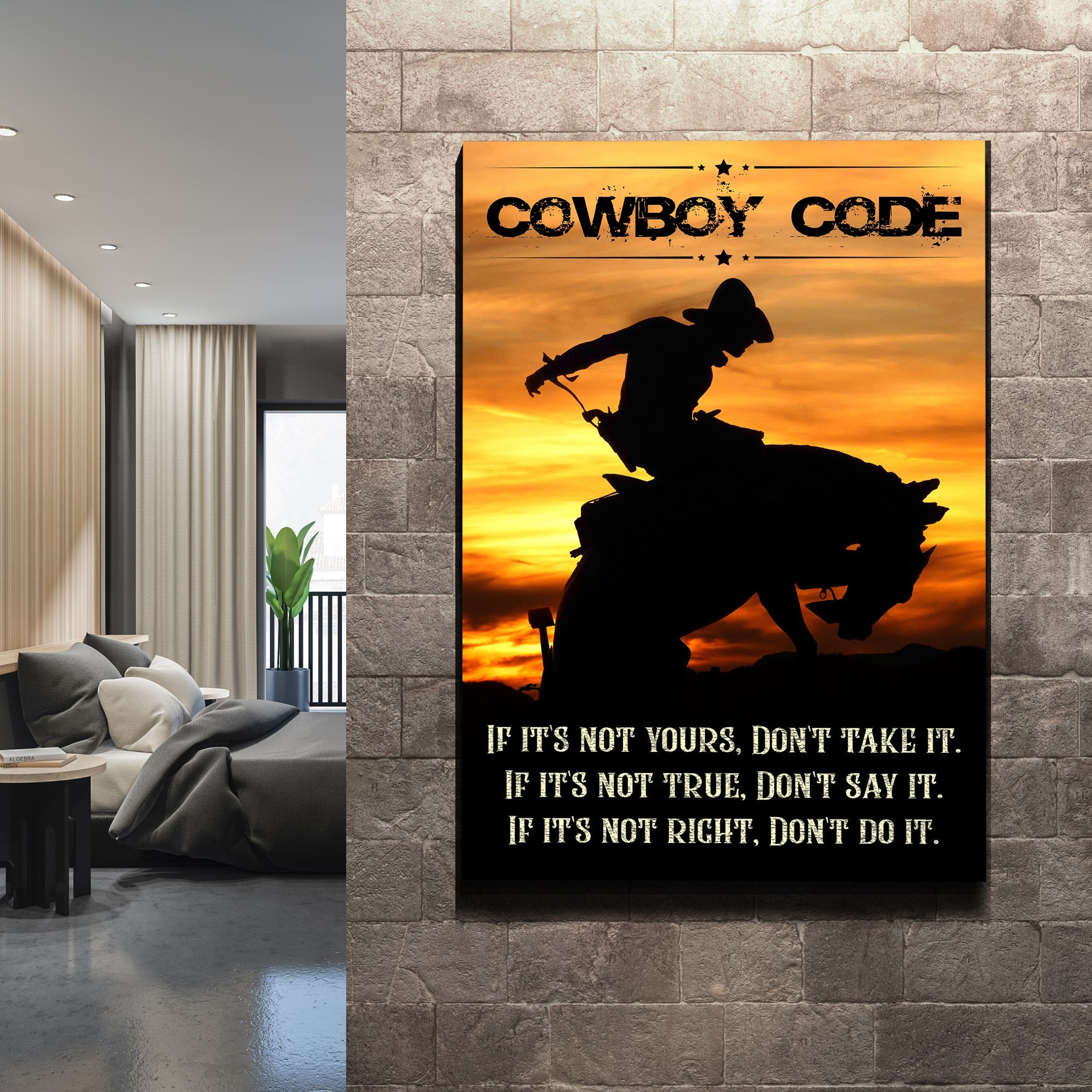 Cowboy Code Sign II on sale at MyriadMart
