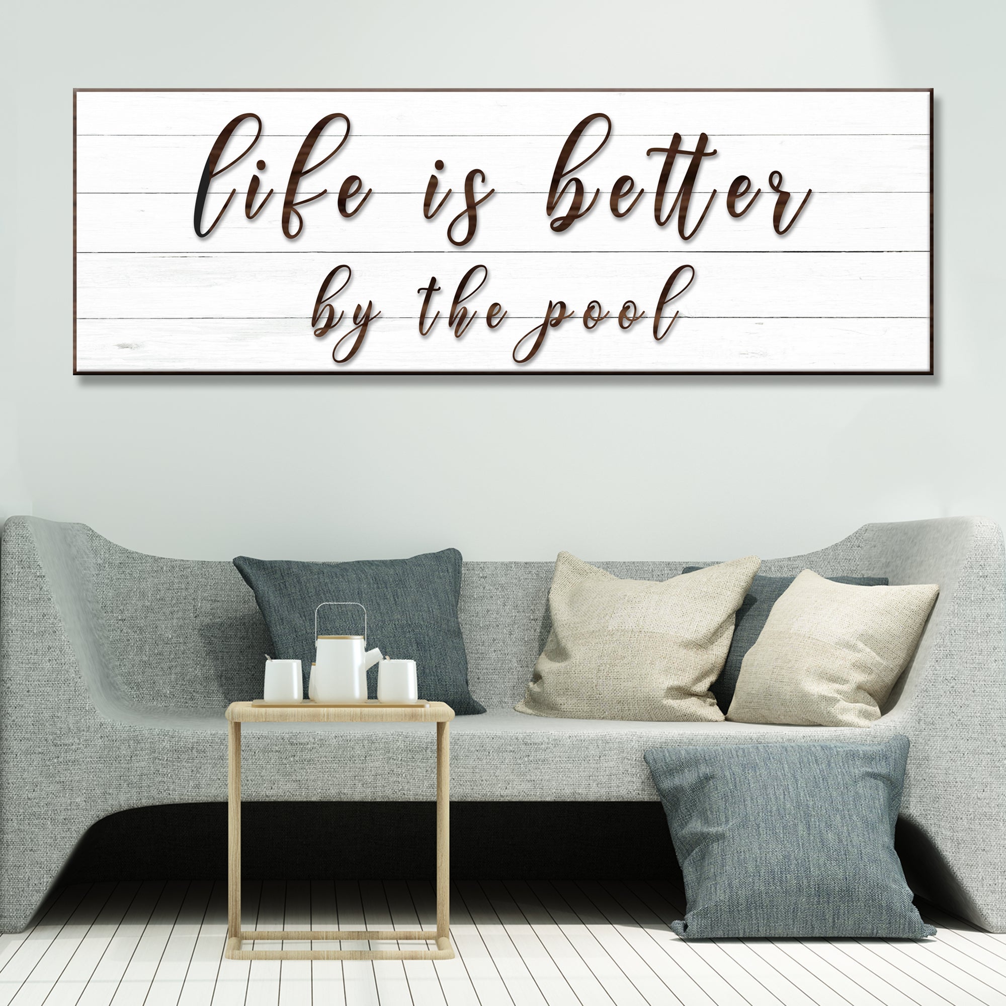 Life Is Better By The Pool Sign on sale at MyriadMart