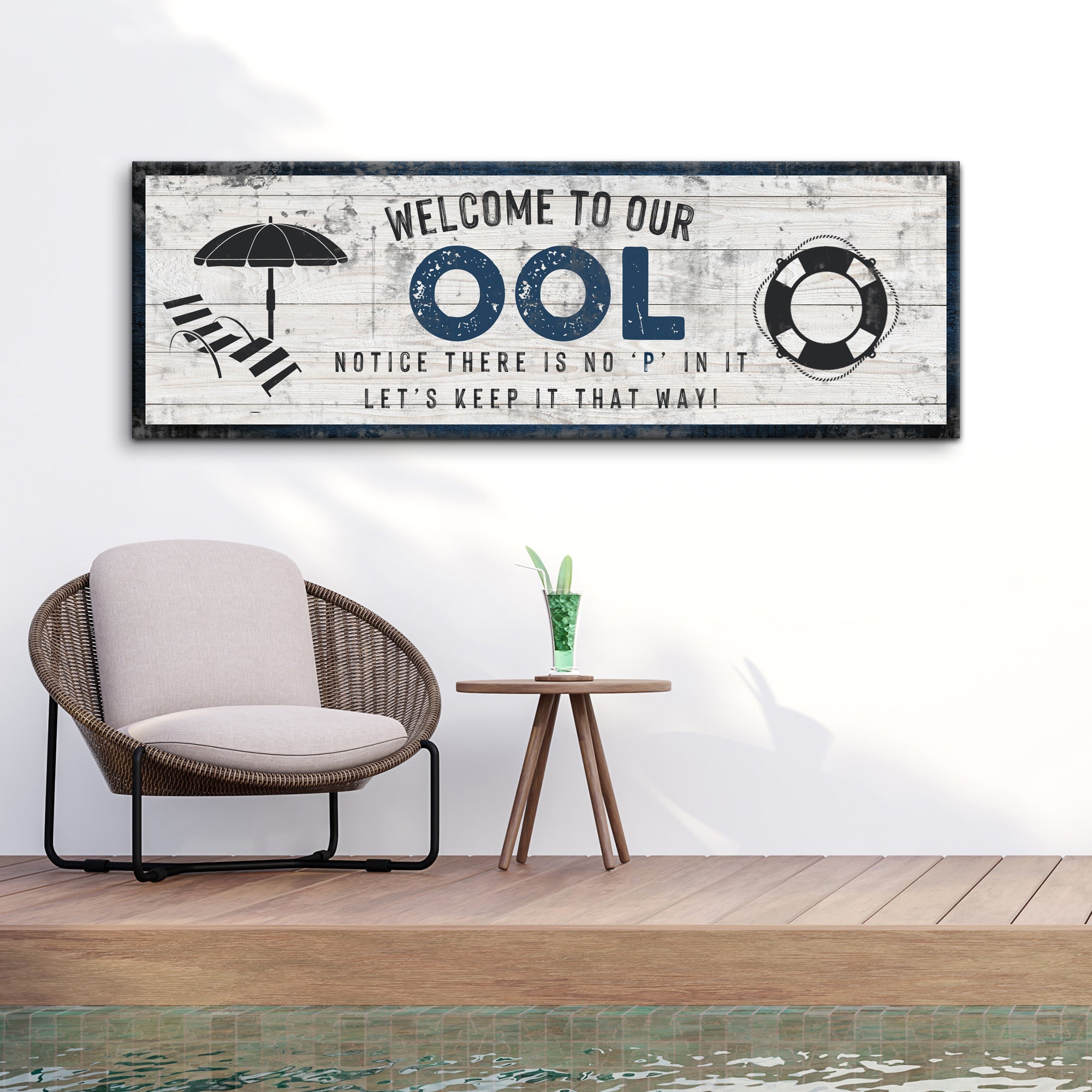 Welcome To Our Pool Sign on sale at MyriadMart