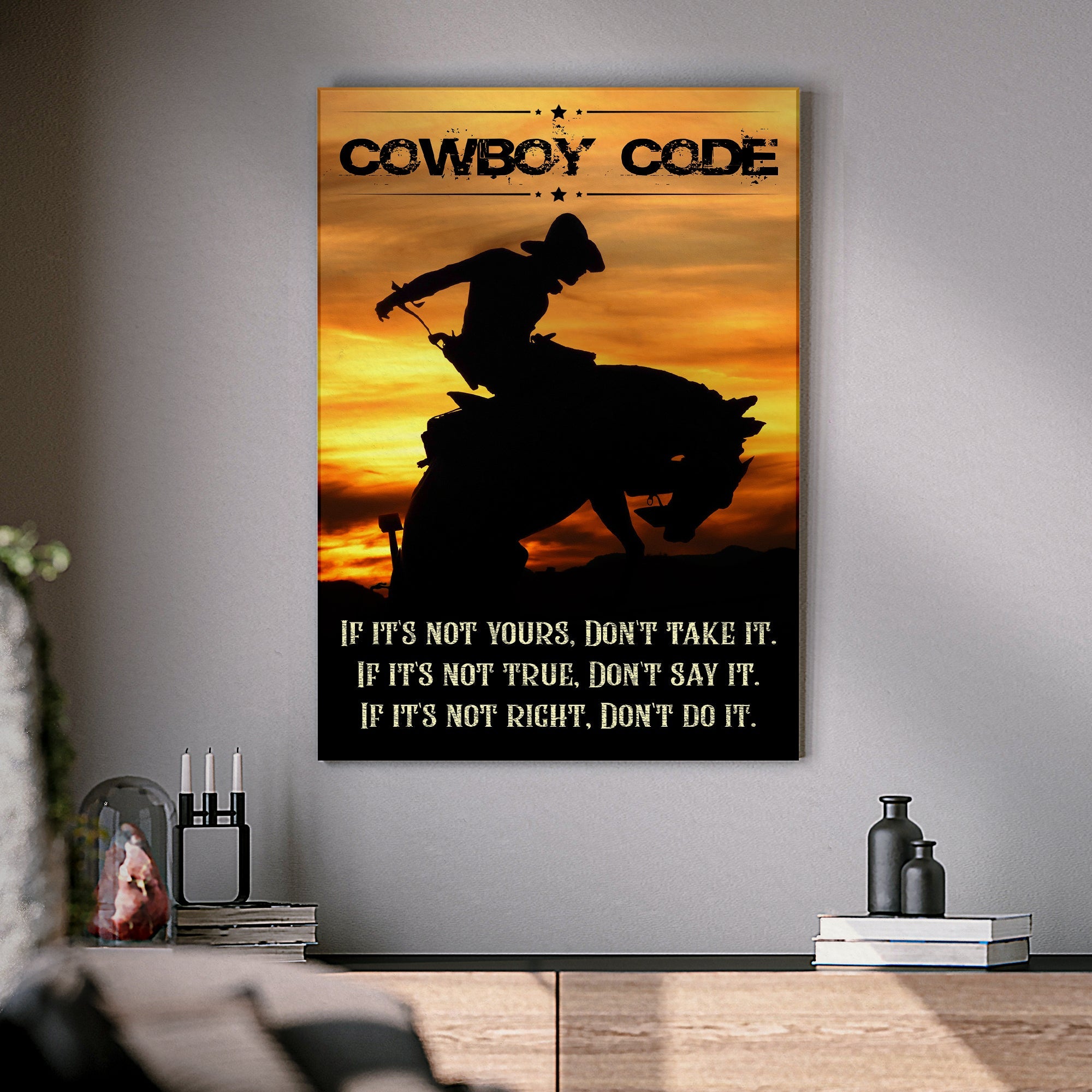 Cowboy Code Sign II on sale at MyriadMart