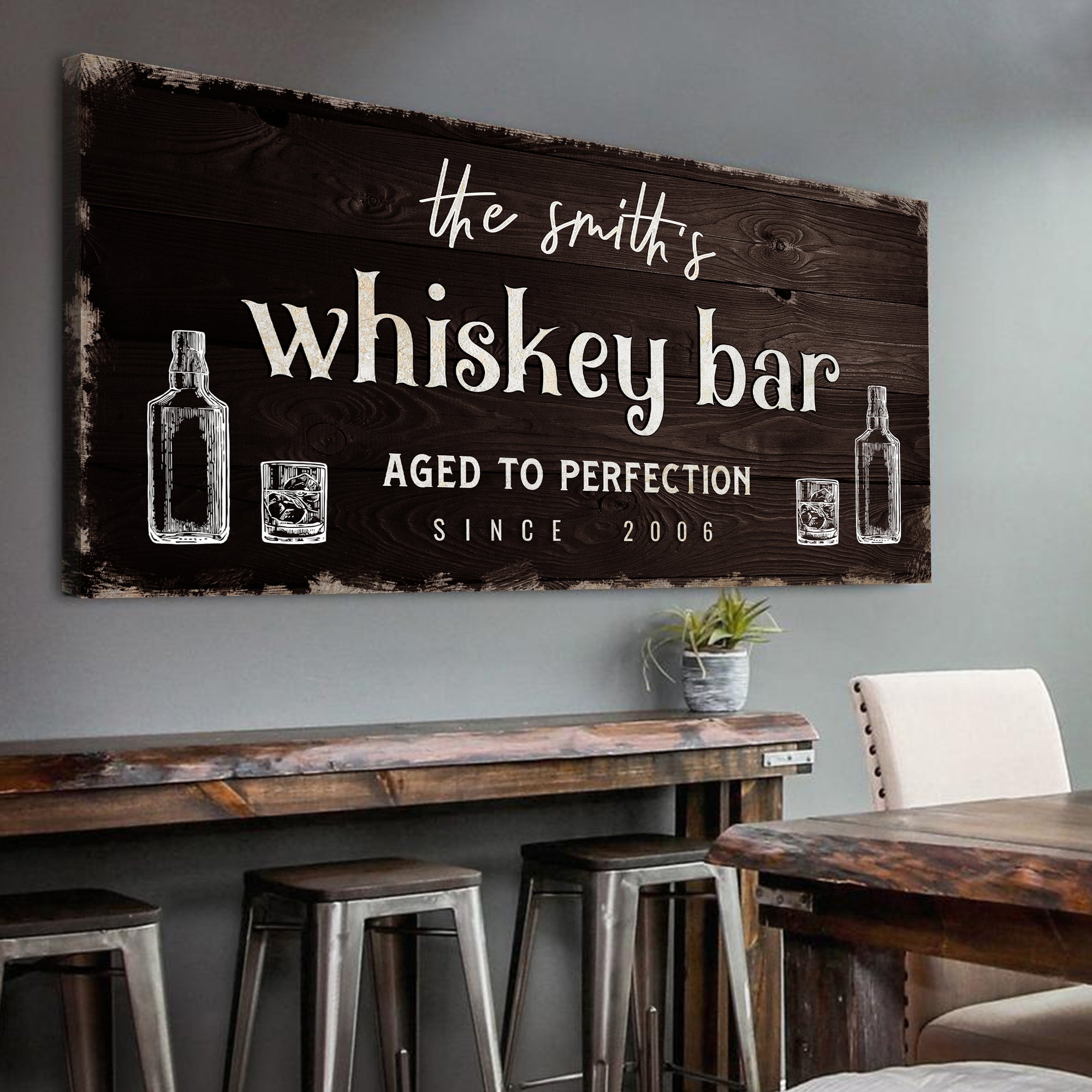 Custom Bar Signs for Home Bar: Perfect Man Cave Wall Decor and Perfect Unique Gift For Husband on sale at MyriadMart