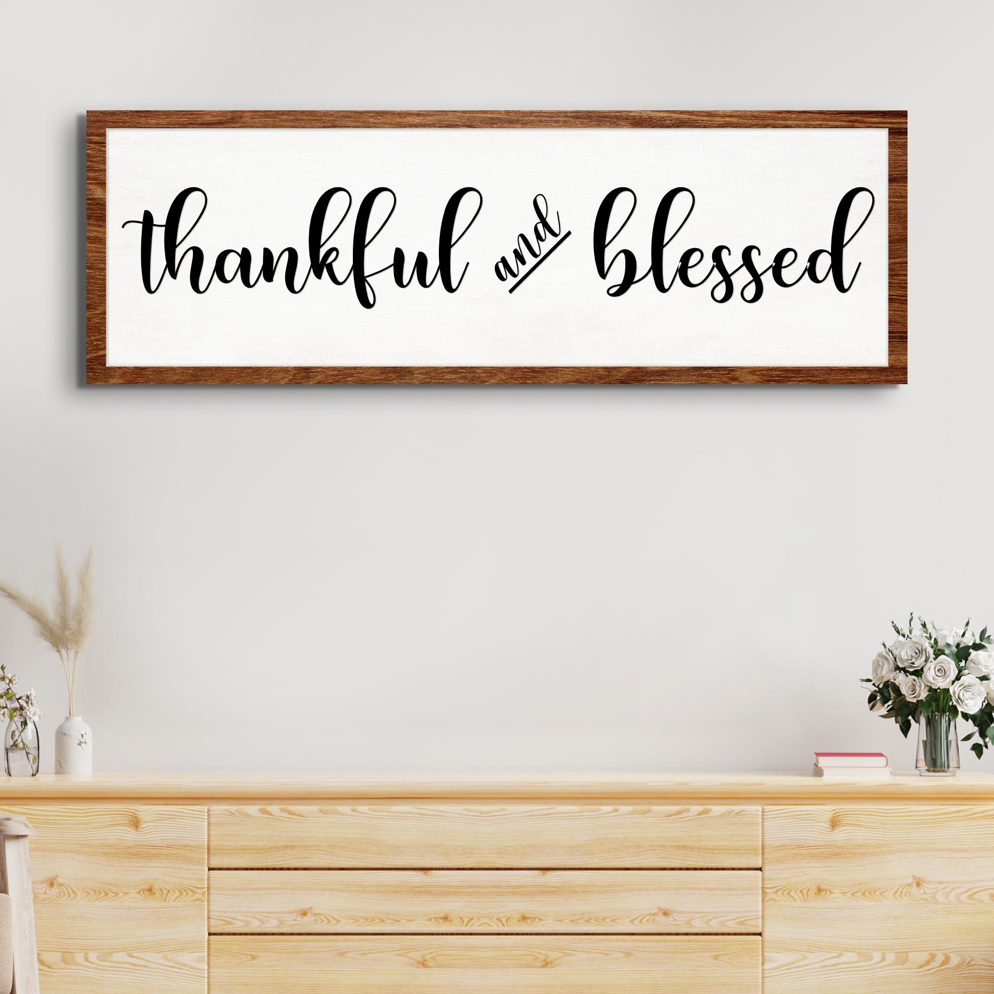 Thankful And Blessed Sign on sale at MyriadMart