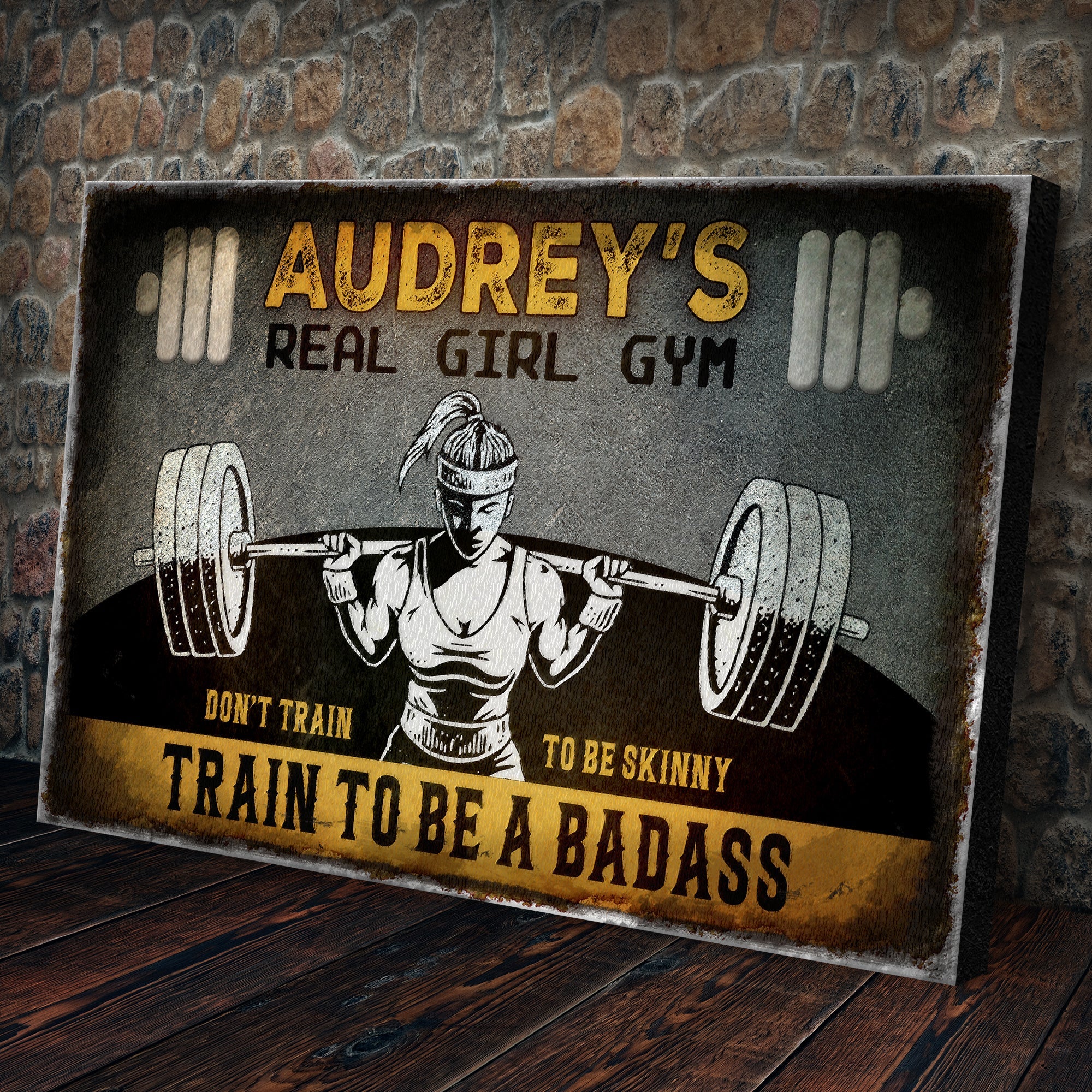 Real Girl Gym Sign on sale at MyriadMart