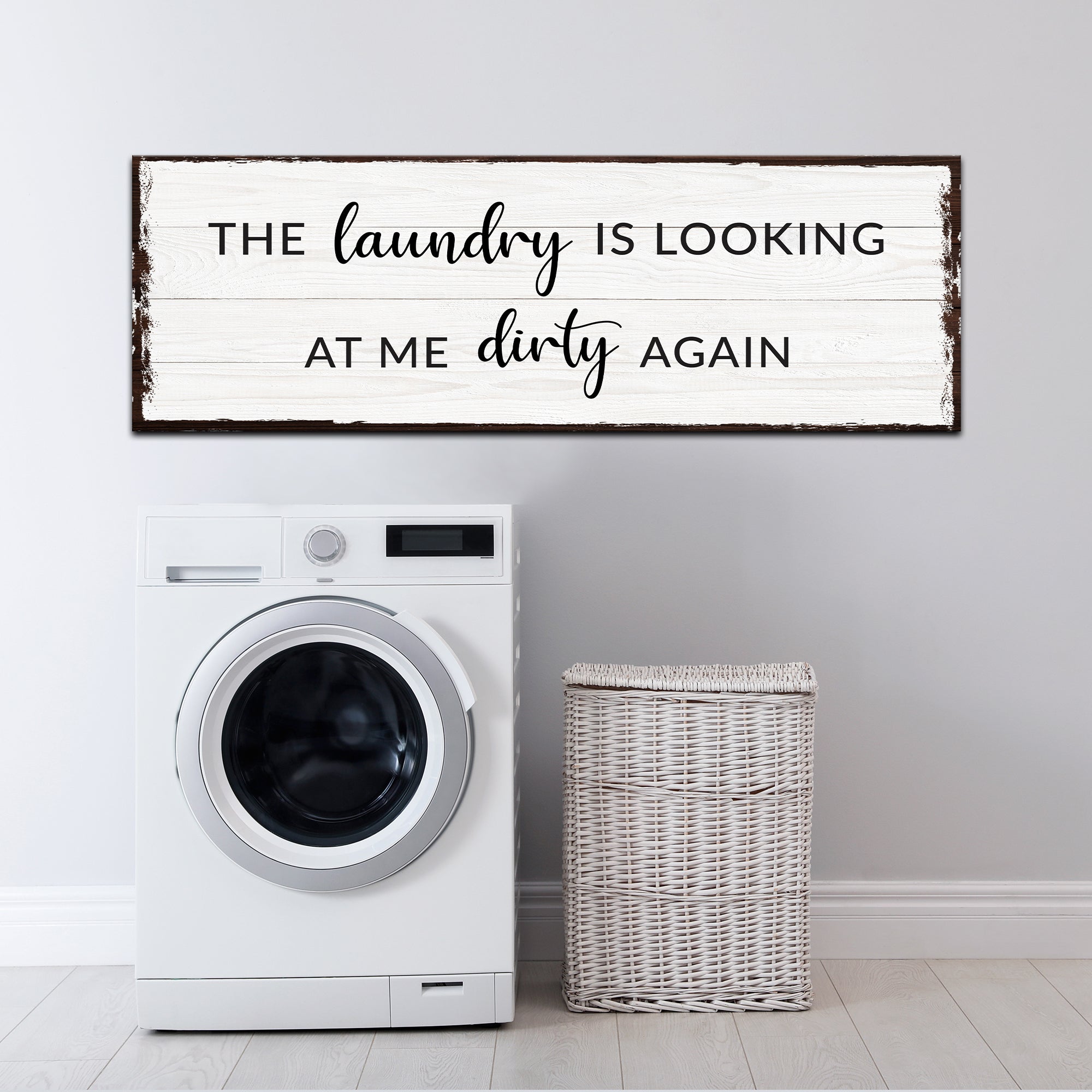 Dirty Laundry Sign III on sale at MyriadMart