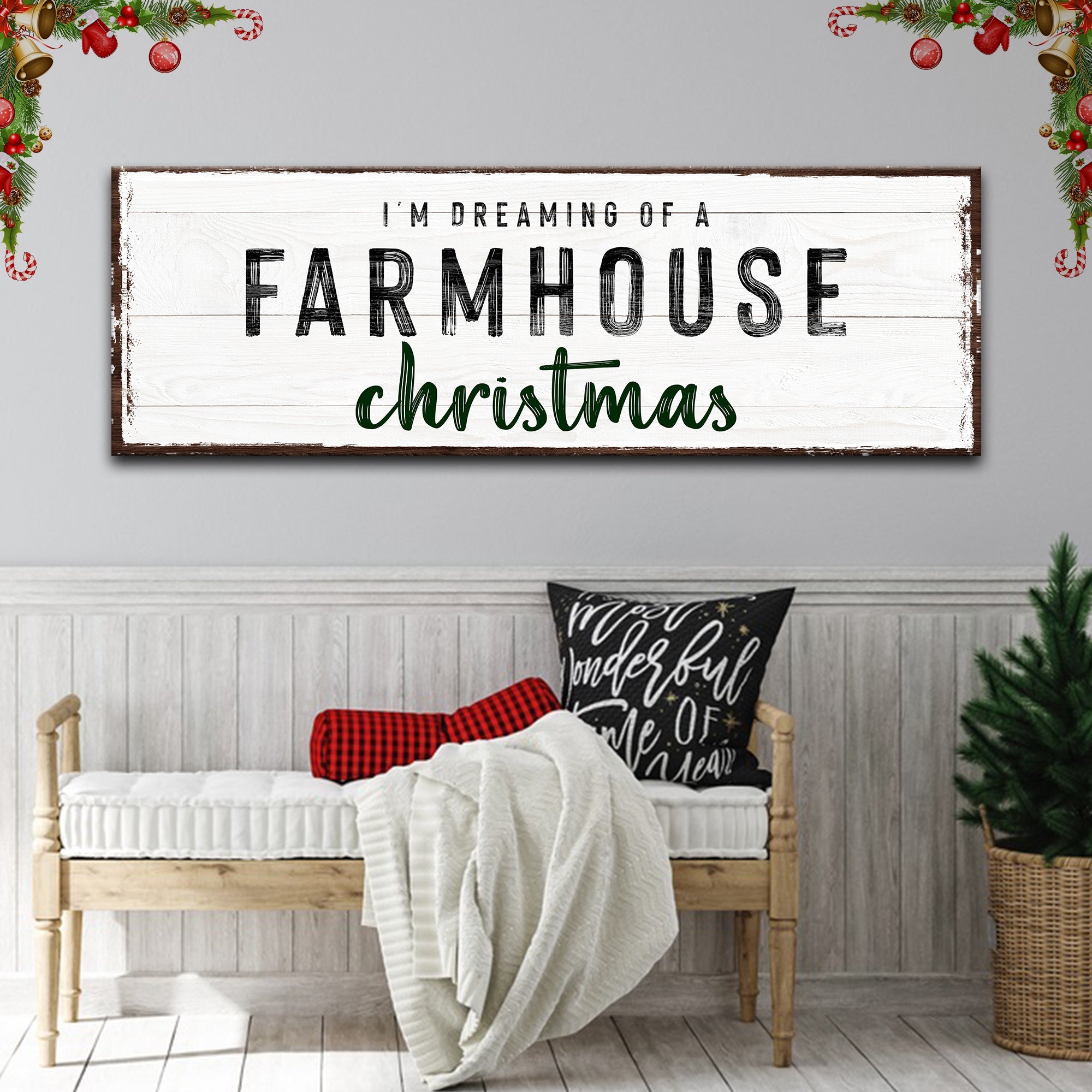 Farmhouse Christmas Sign on sale at MyriadMart