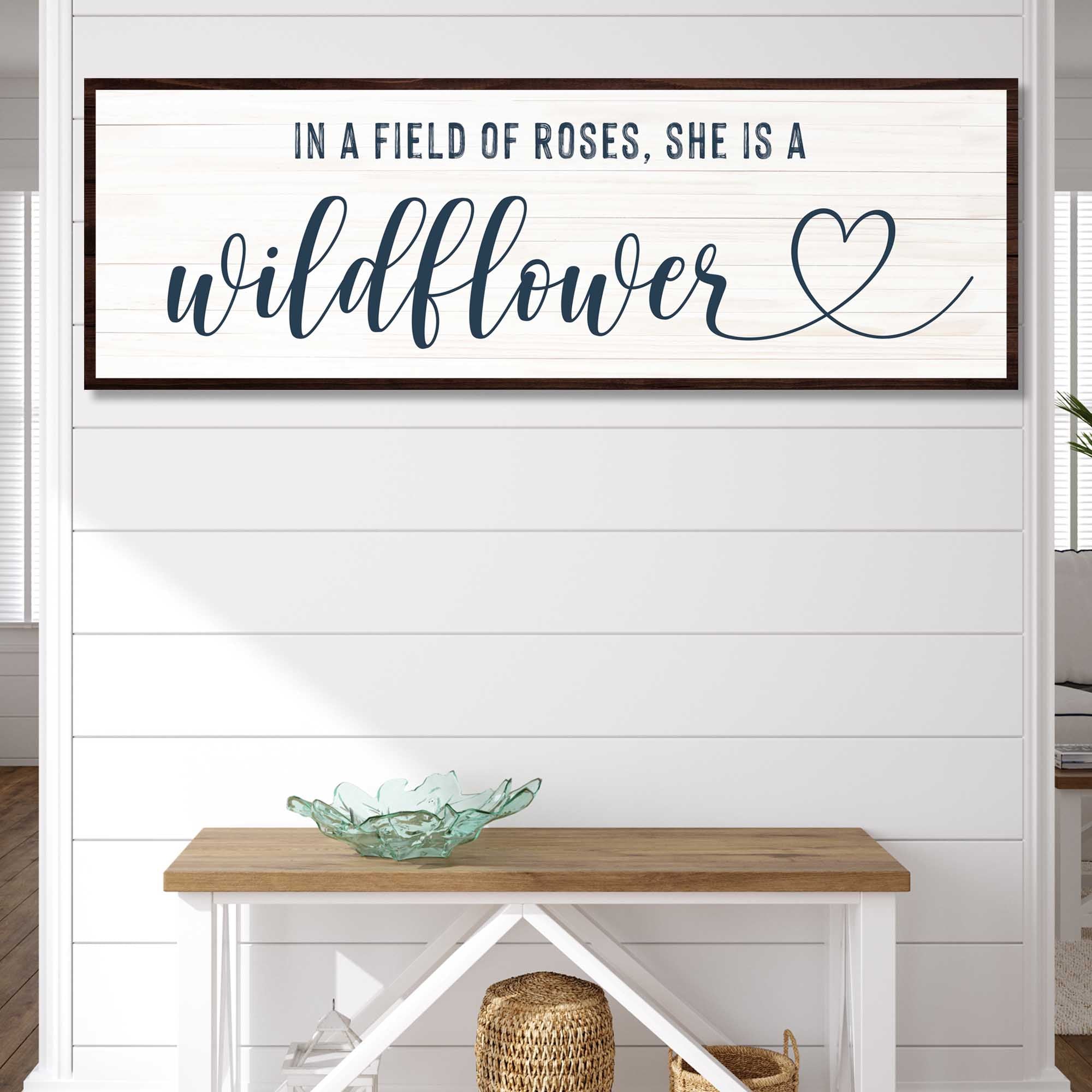 She Is A Wildflower Sign II on sale at MyriadMart
