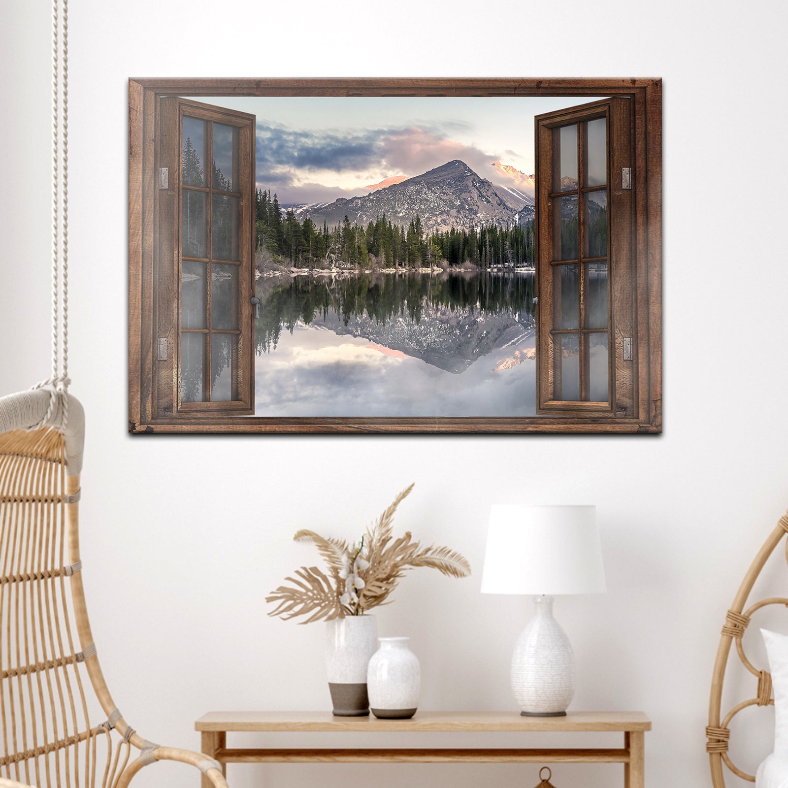 Calming Lake Scenery Canvas Wall Art on sale at MyriadMart