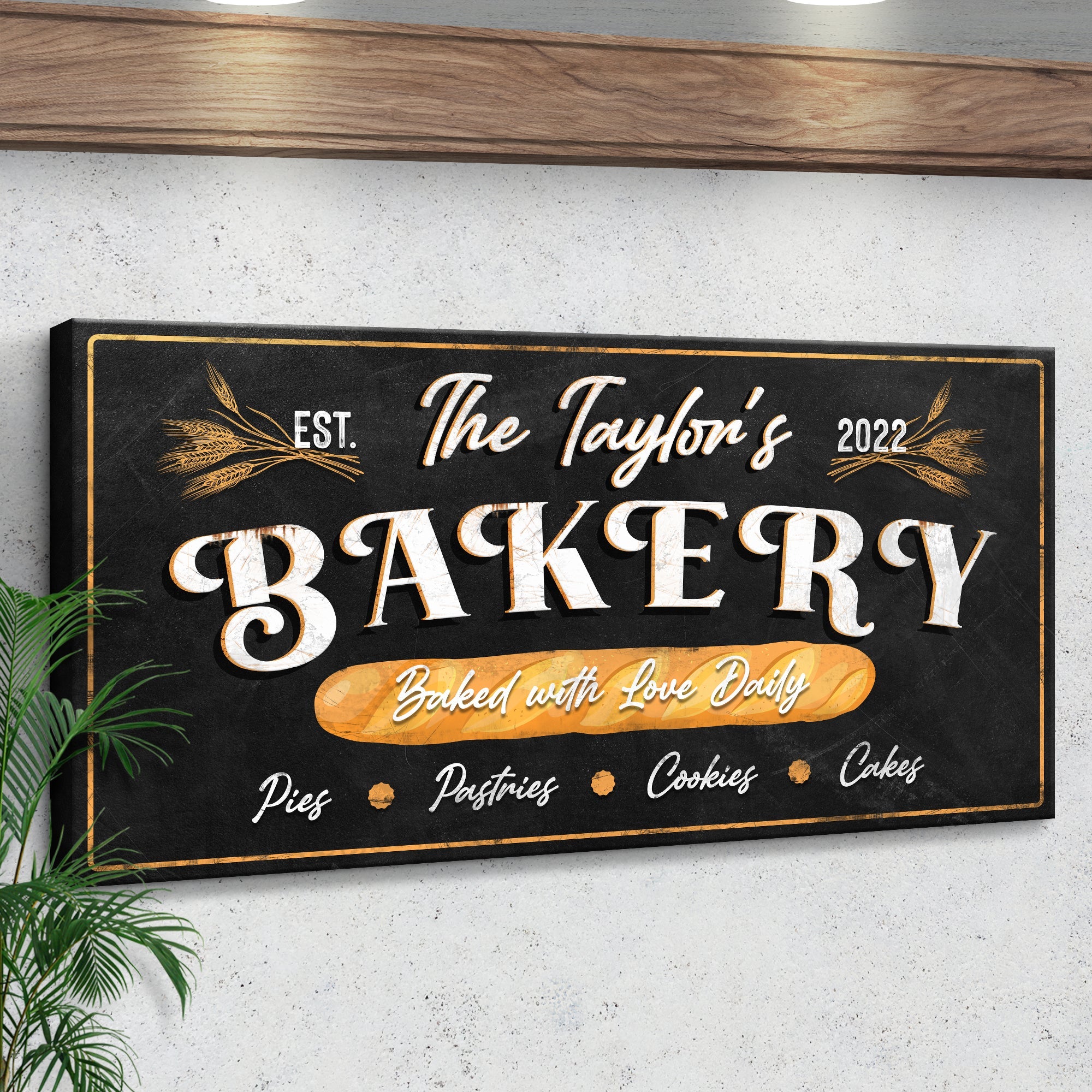 Baked With Love Daily Bakery Sign on sale at MyriadMart
