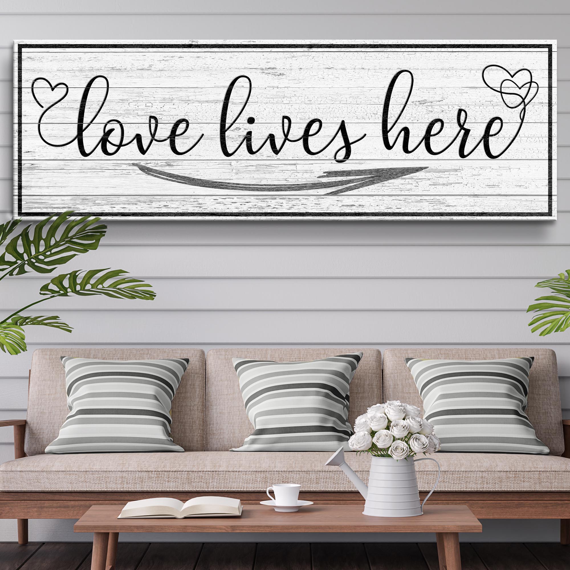 Love Lives Here Sign on sale at MyriadMart