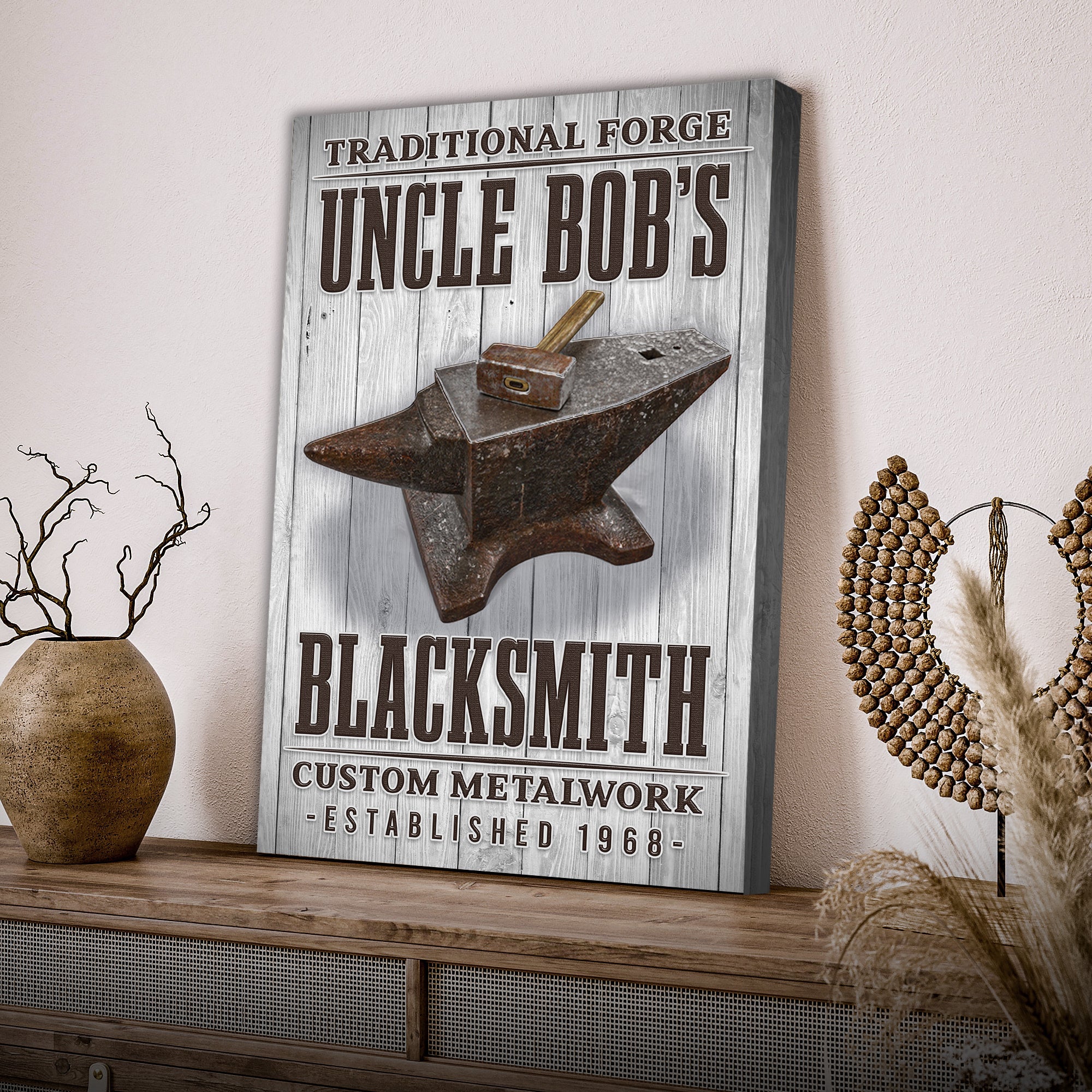 Traditional Forger Blacksmith Sign on sale at MyriadMart