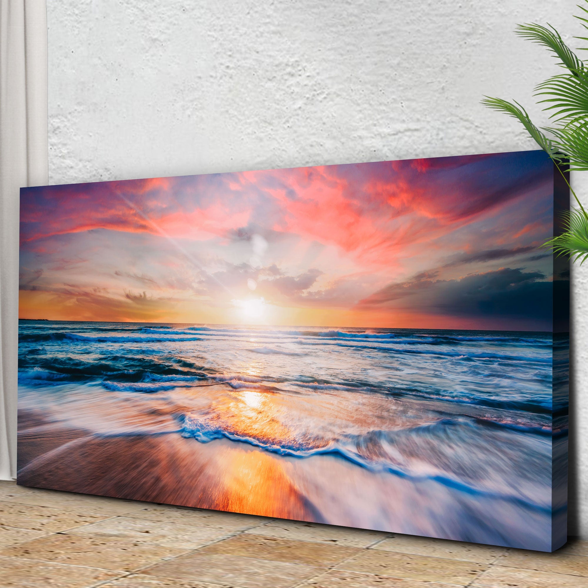 Sunrise Over The Horizon Canvas Wall Art on sale at MyriadMart