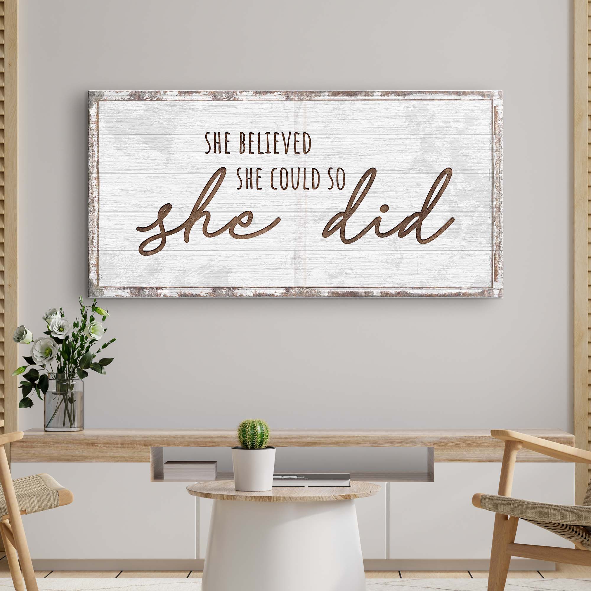 She Believed She Could So She Did Sign on sale at MyriadMart