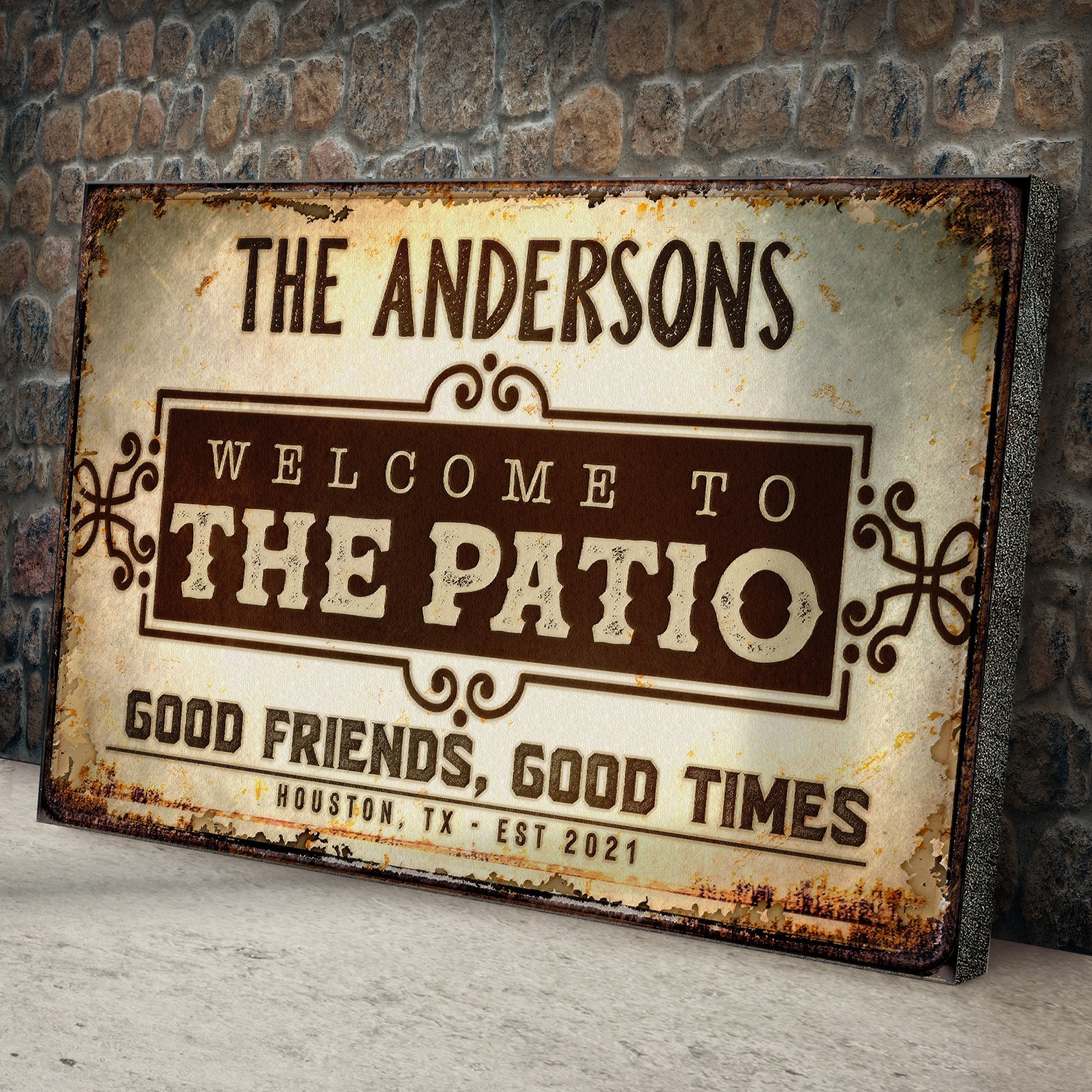 Welcome To The Patio Sign on sale at MyriadMart