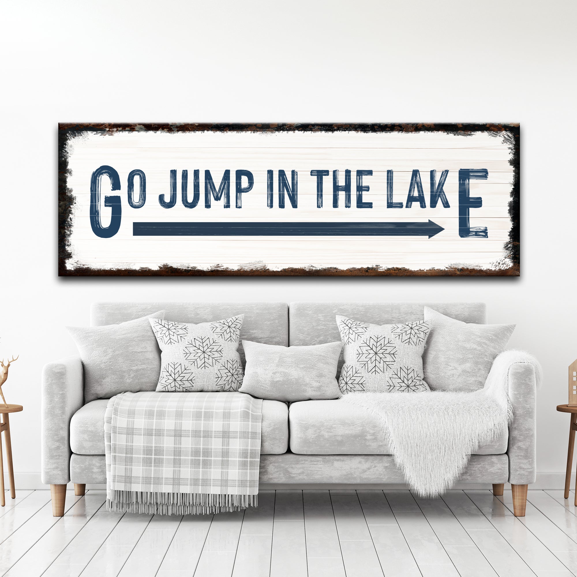 Go Jump In The Lake Sign on sale at MyriadMart