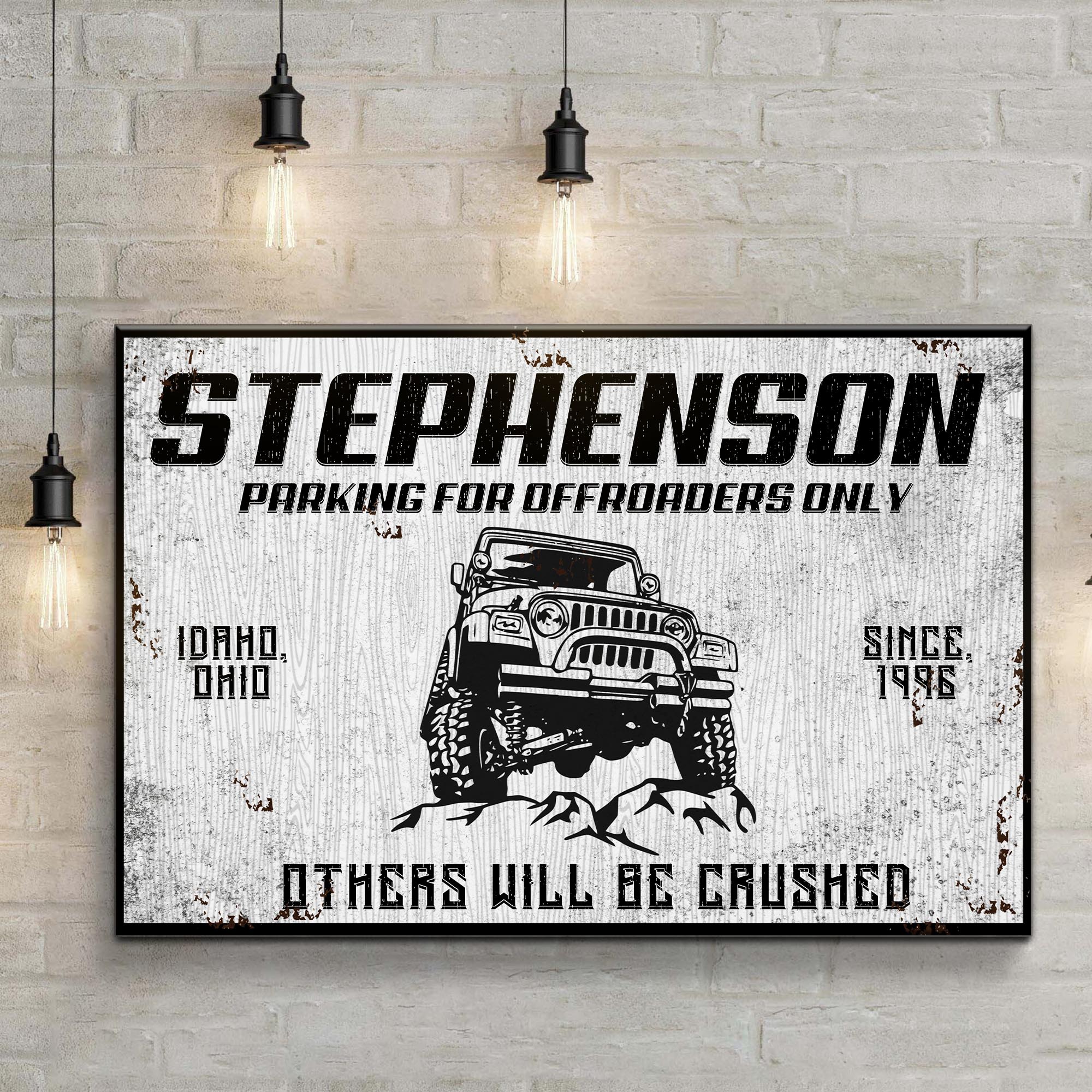 Parking For Offroaders Only Jeep Sign on sale at MyriadMart