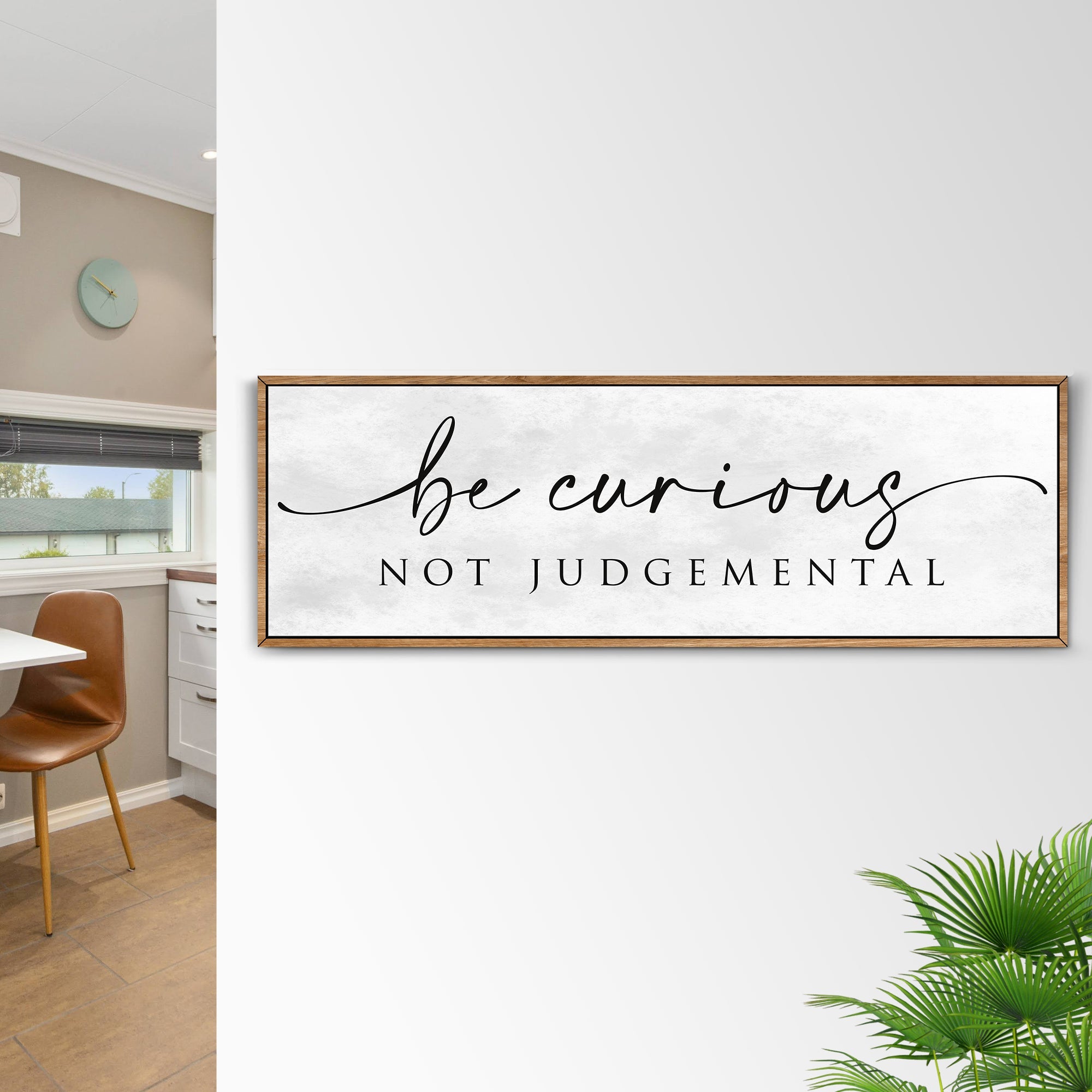 Be Curious Not Judgemental Sign | Inspirational Quote Sign | Modern Farmhouse Decor | Motivational Home Decor | Office Canvas Wall Art ETSY on sale at MyriadMart