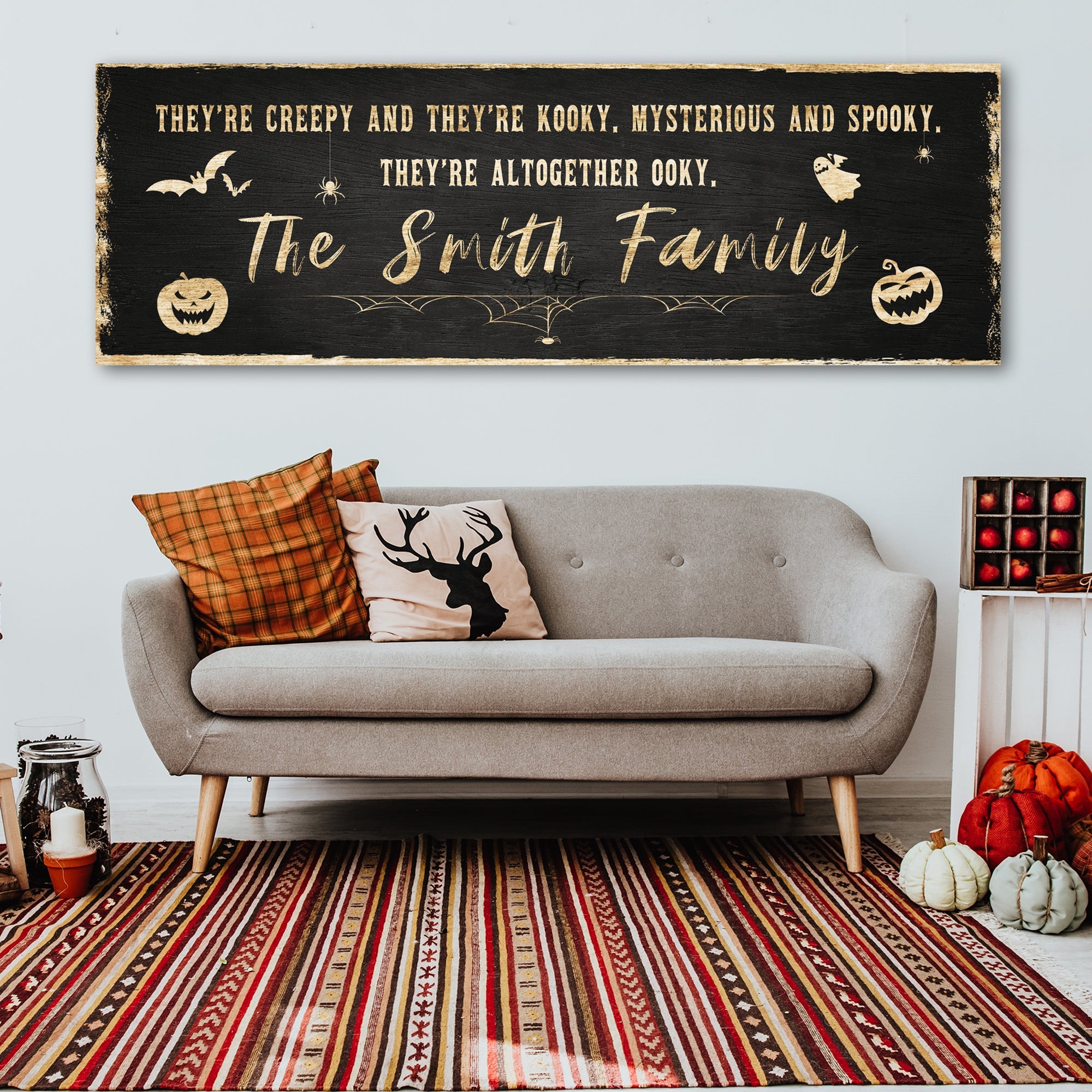 Creepy Family Sign on sale at MyriadMart