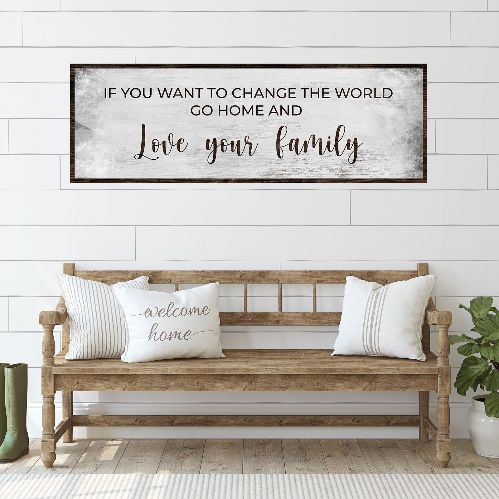 Go Home And Love Your Family Sign III on sale at MyriadMart