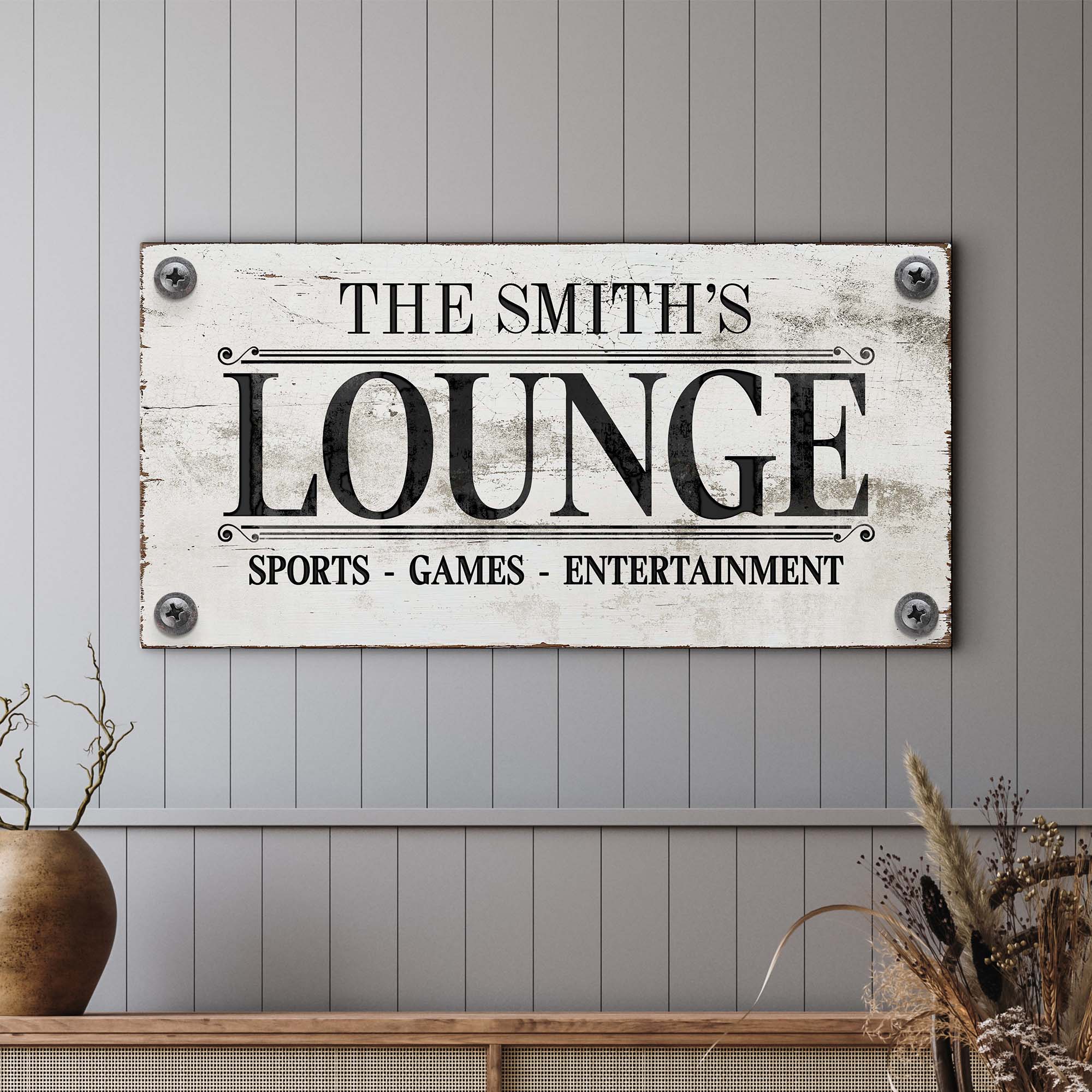 Family Sports Games Lounge Sign on sale at MyriadMart
