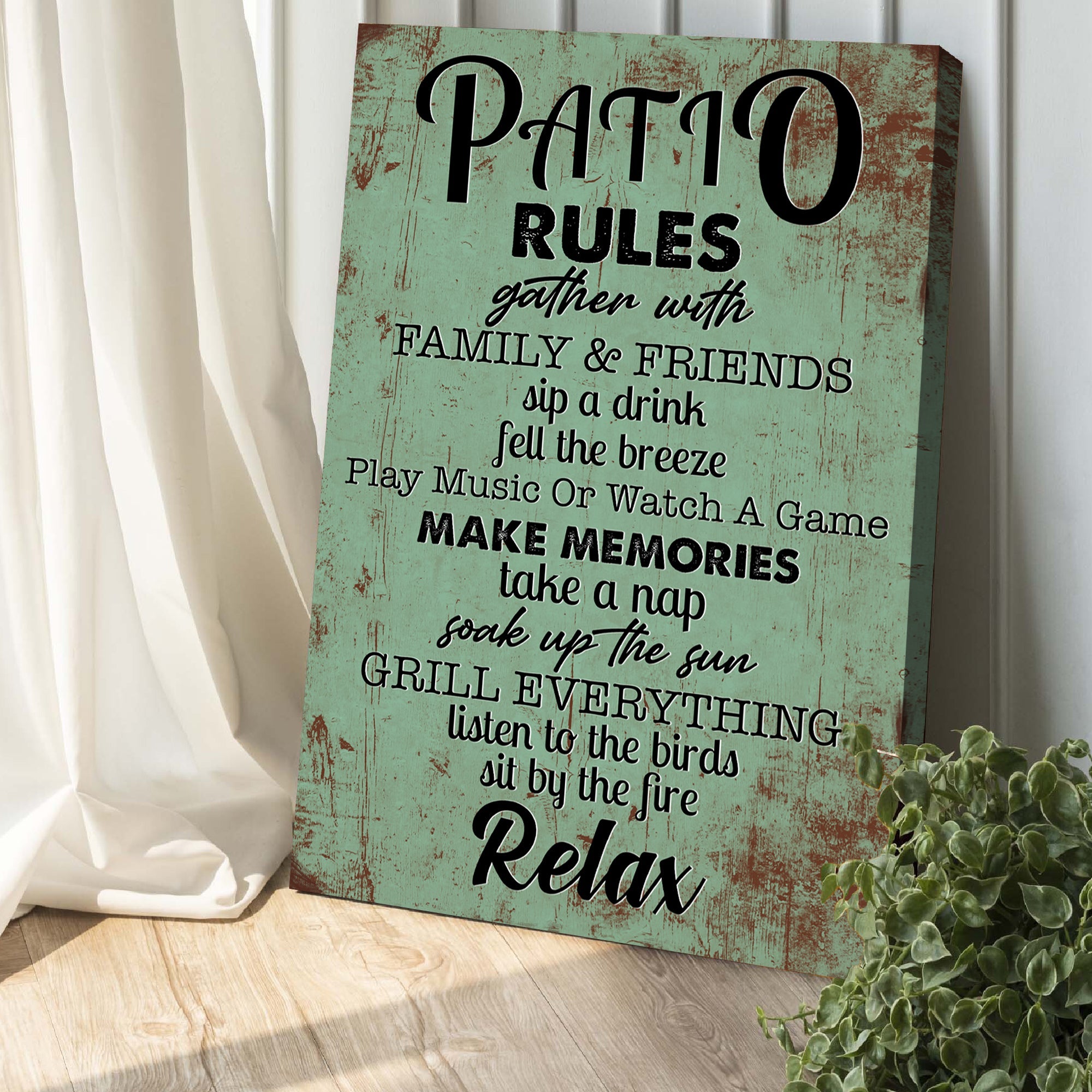 Patio Rules Sign V on sale at MyriadMart