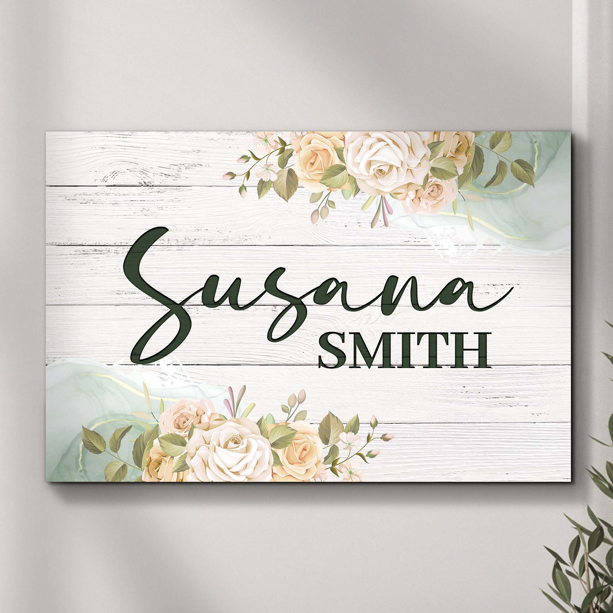 Floral Girls Room Sign on sale at MyriadMart