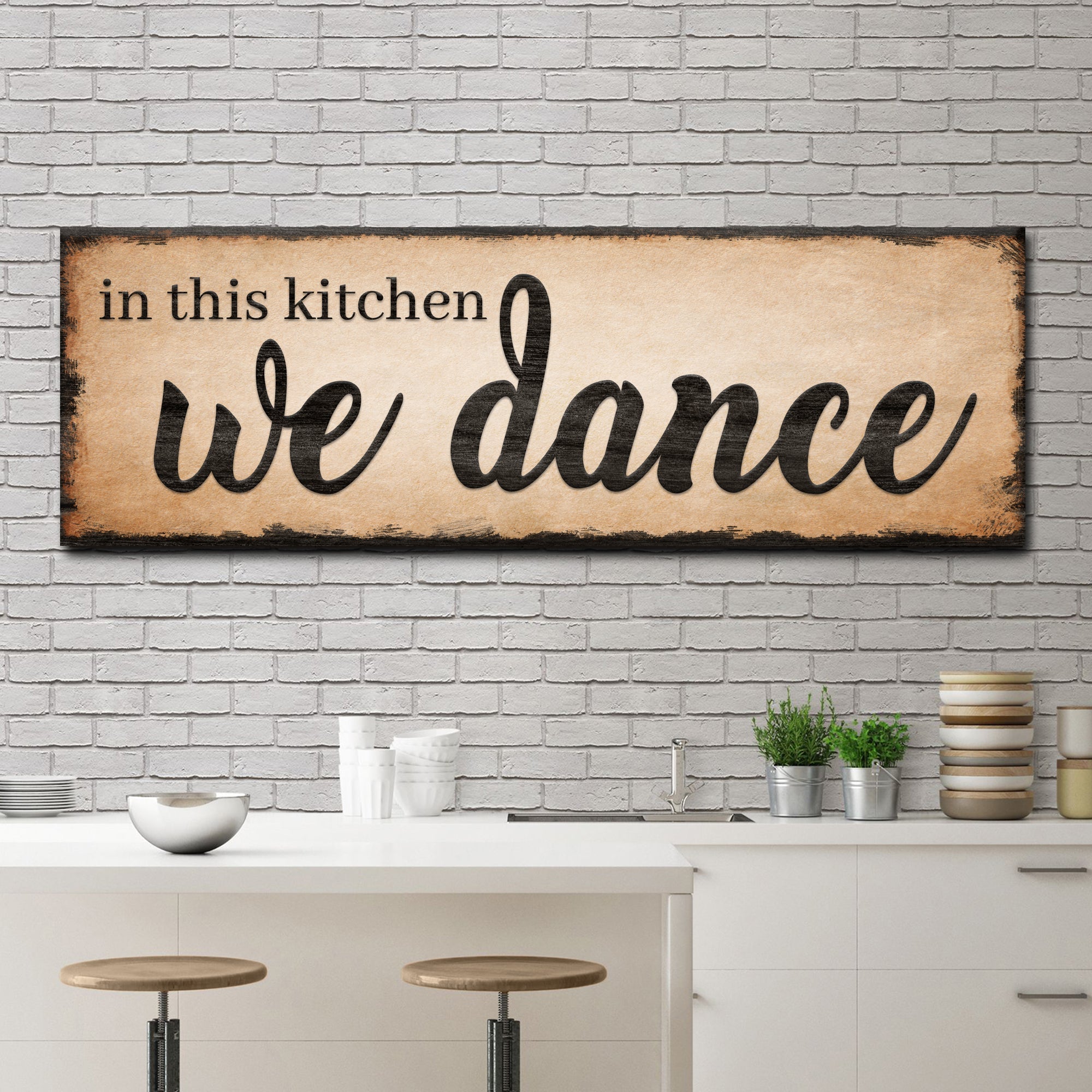 In This Kitchen We Dance Sign III on sale at MyriadMart