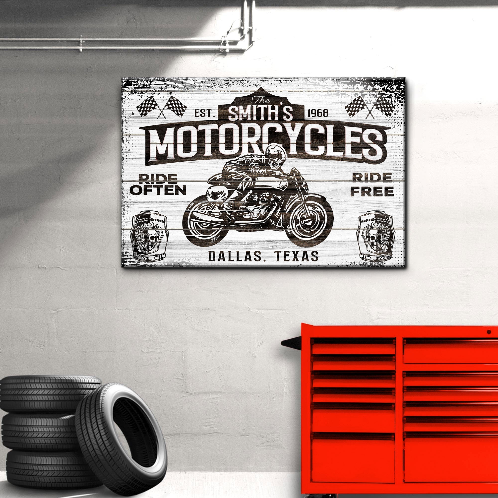 Motorcycle Ride Often Ride Free Sign on sale at MyriadMart