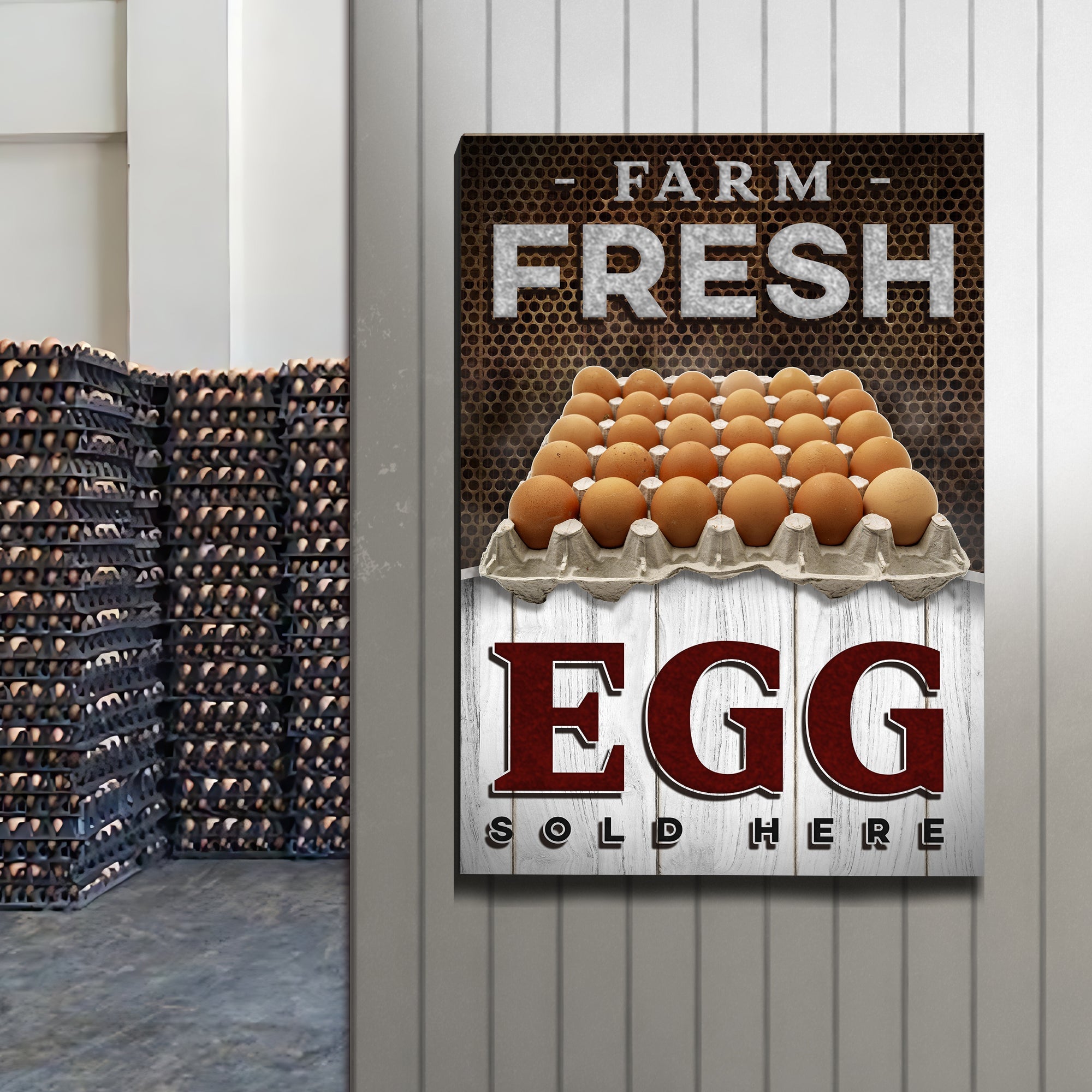 Sold Here Farm Fresh Eggs Sign on sale at MyriadMart