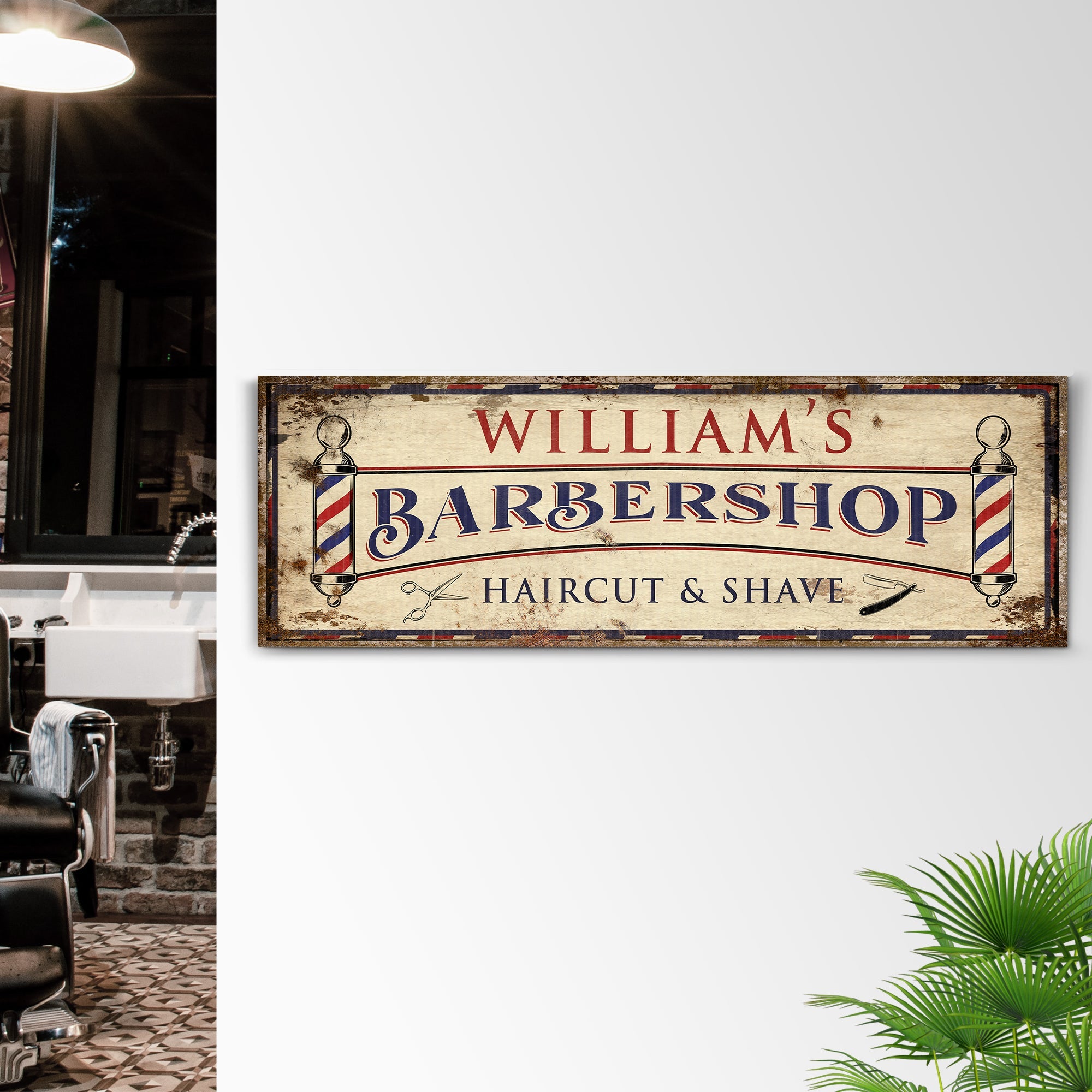 Barbershop Sign VIII on sale at MyriadMart