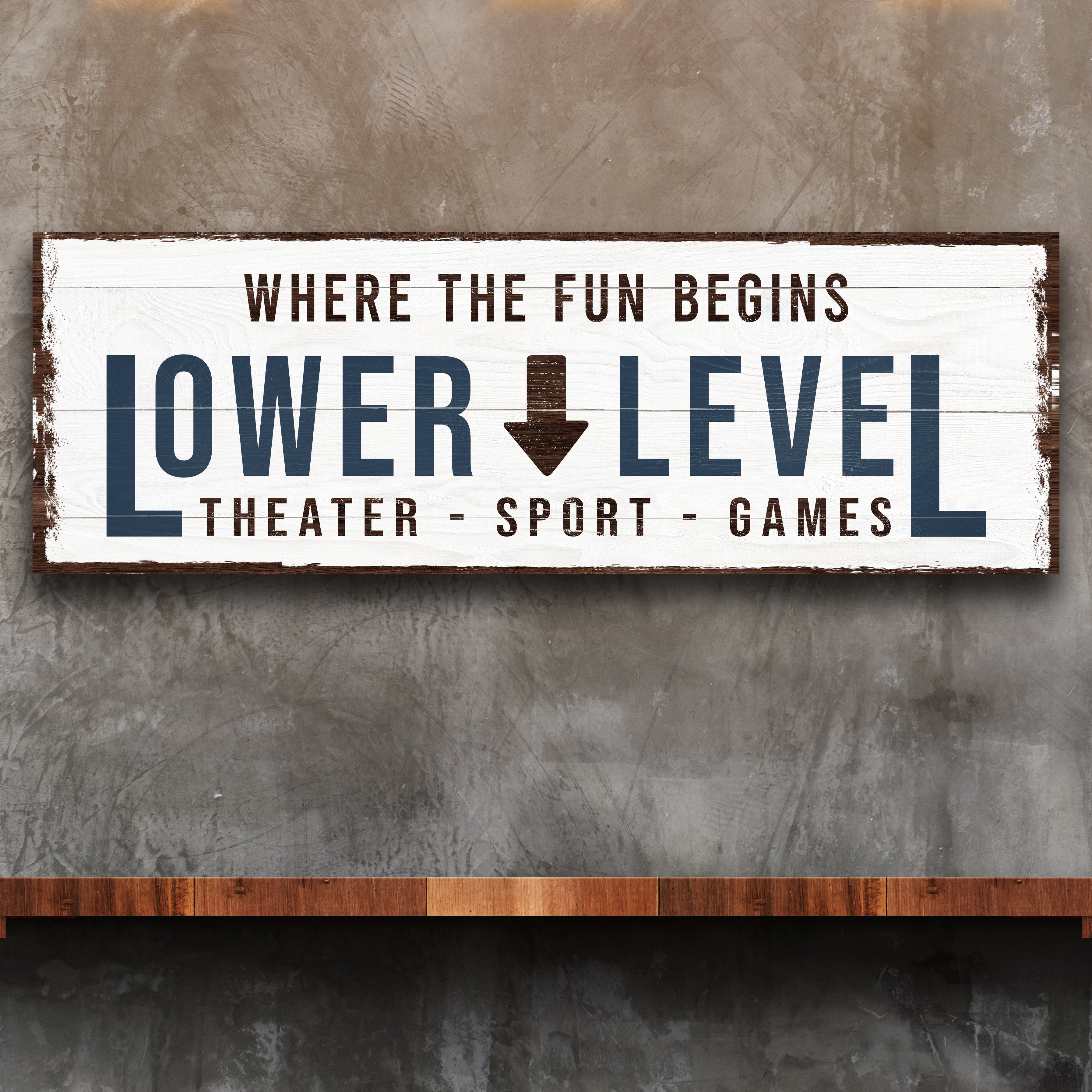 Lower Level Sign III on sale at MyriadMart