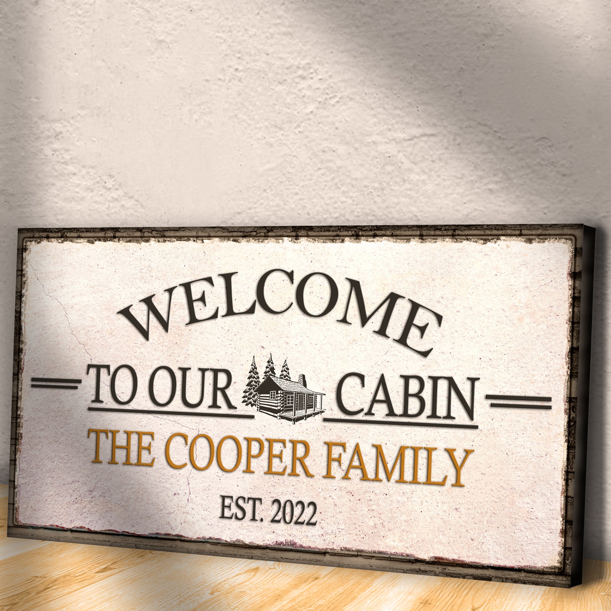Welcome To Our Cabin Sign on sale at MyriadMart
