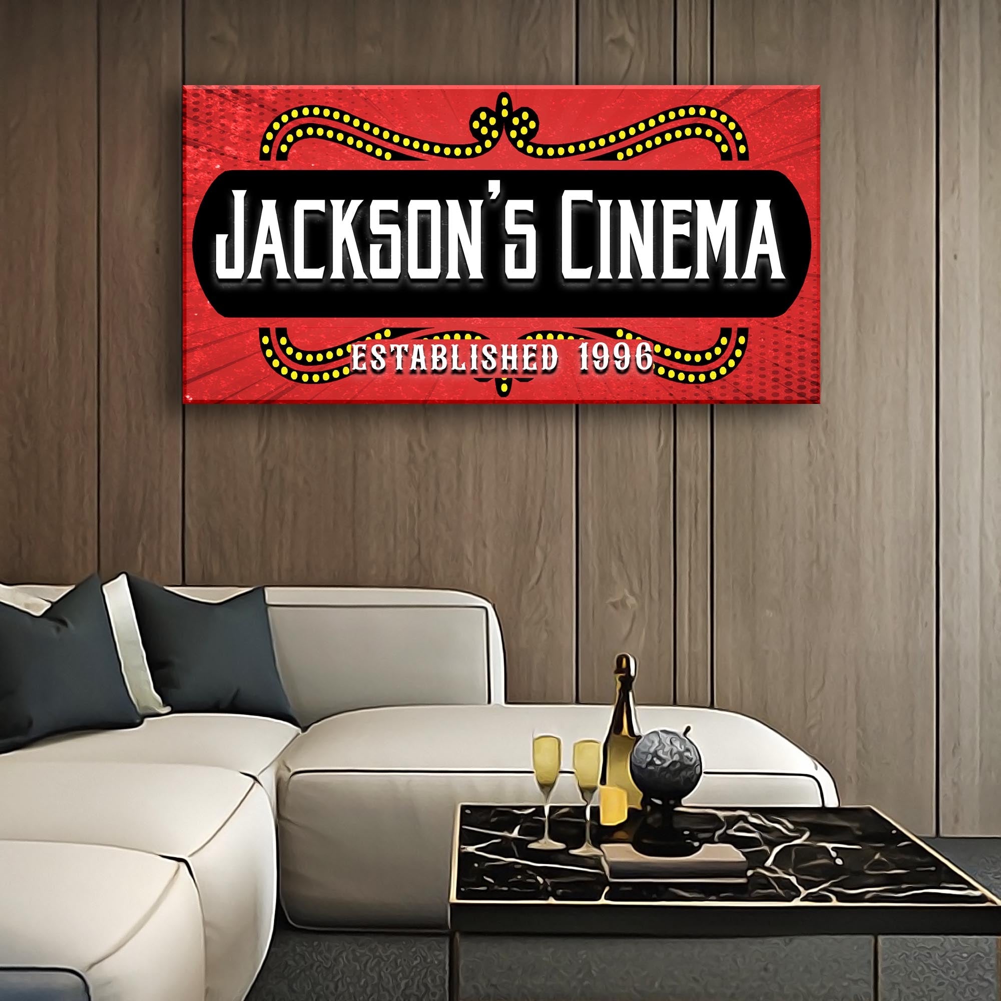 Family Cinema Sign III on sale at MyriadMart