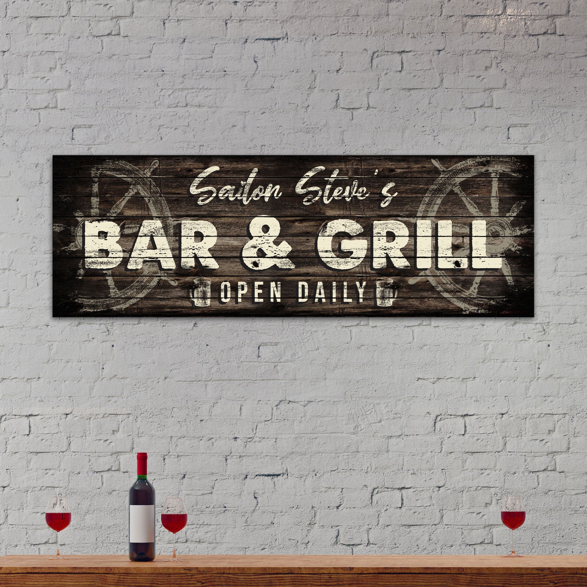 Sailor Bar And Grill Open Daily Sign on sale at MyriadMart