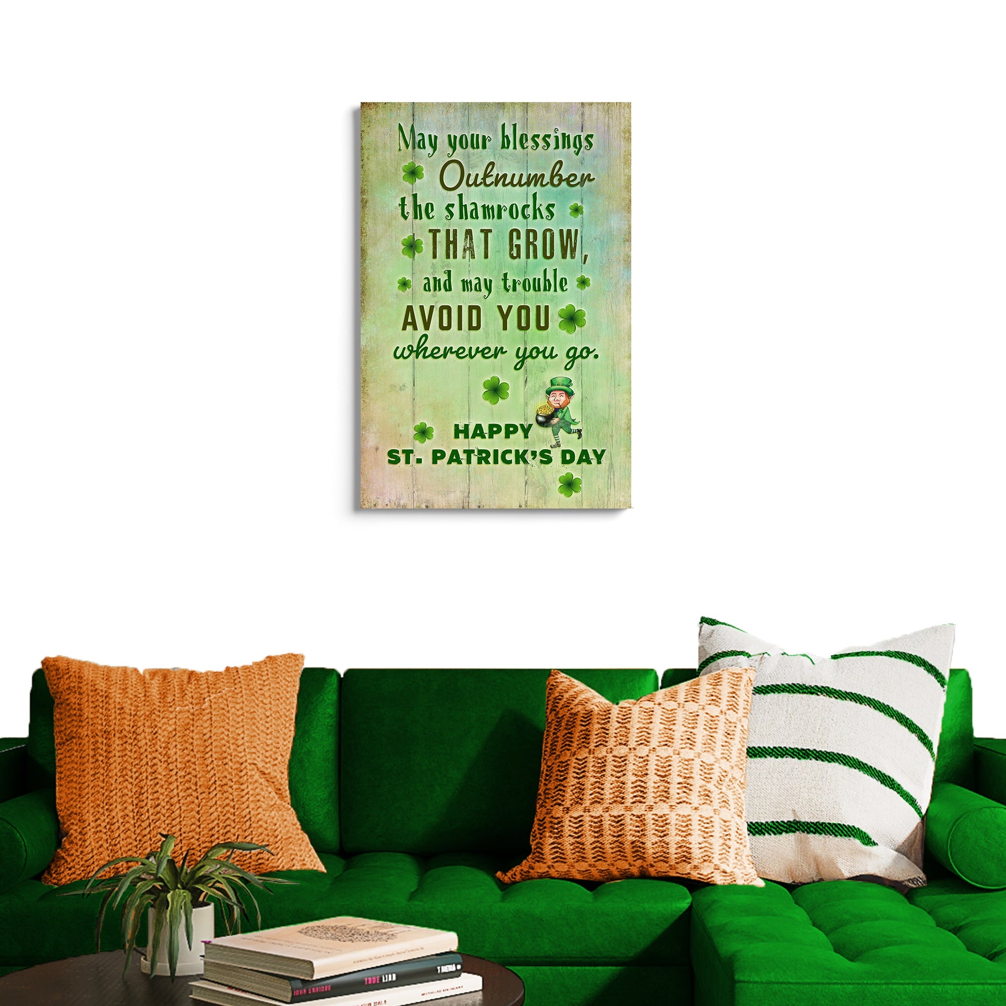 St. Patrick's Day Blessings Sign on sale at MyriadMart