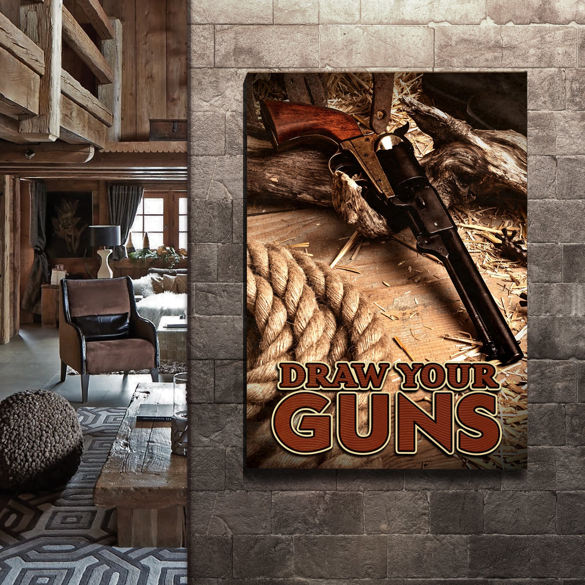 Draw Your Guns Western Sayings For Signs on sale at MyriadMart