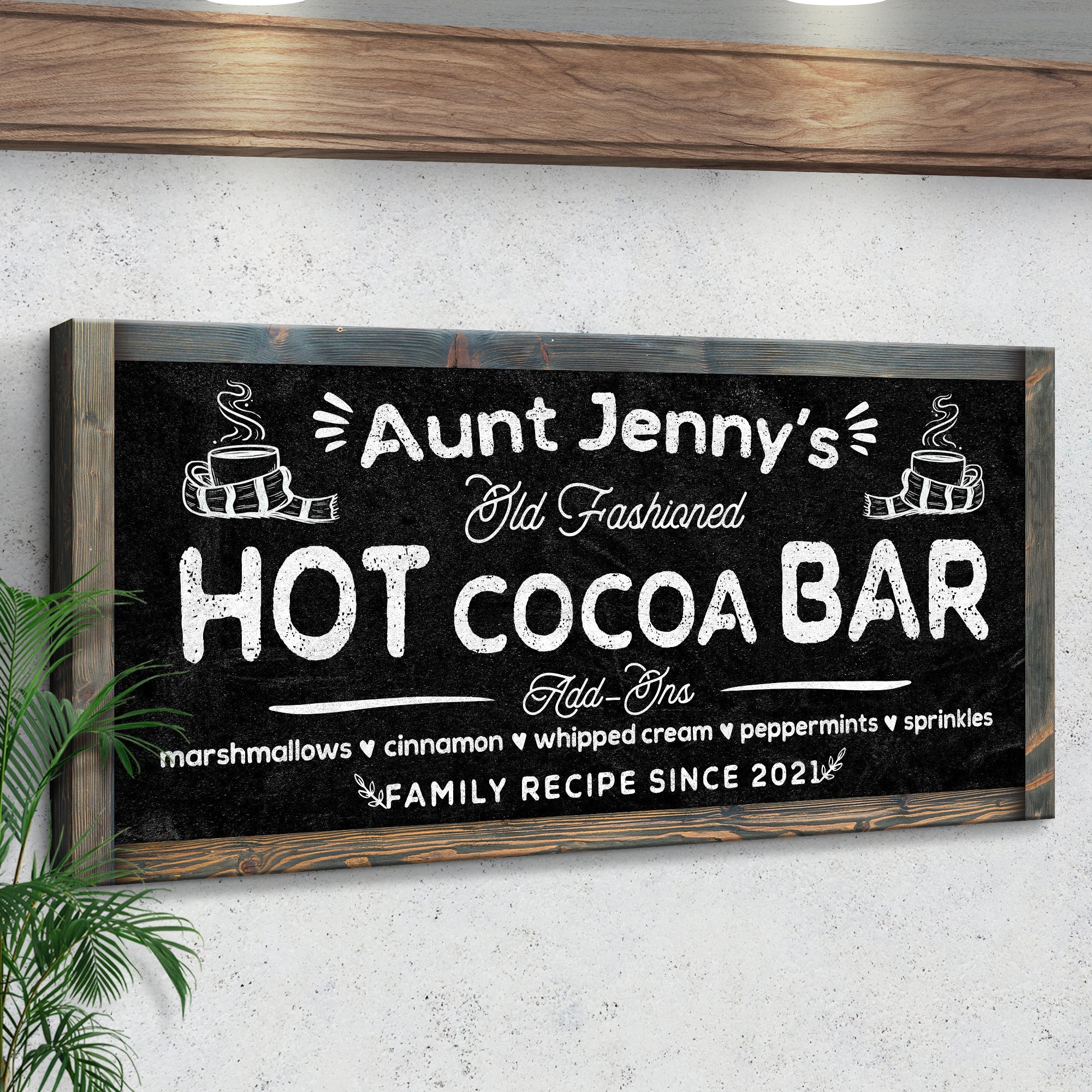 Family Recipe Old Fashioned Hot Cocoa Sign II on sale at MyriadMart