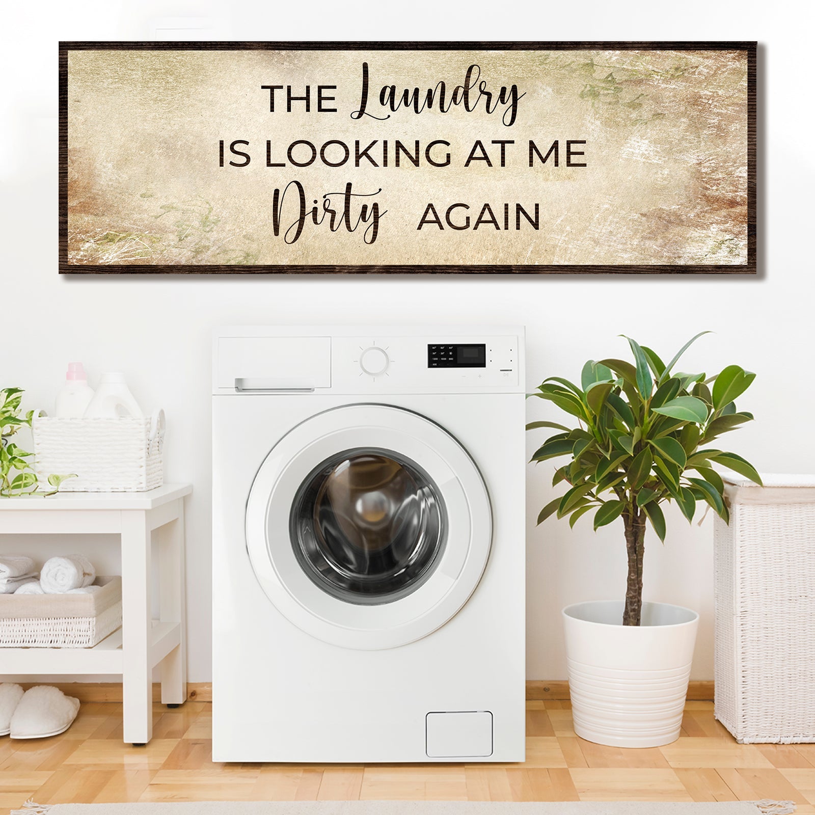 Dirty Laundry Sign II on sale at MyriadMart